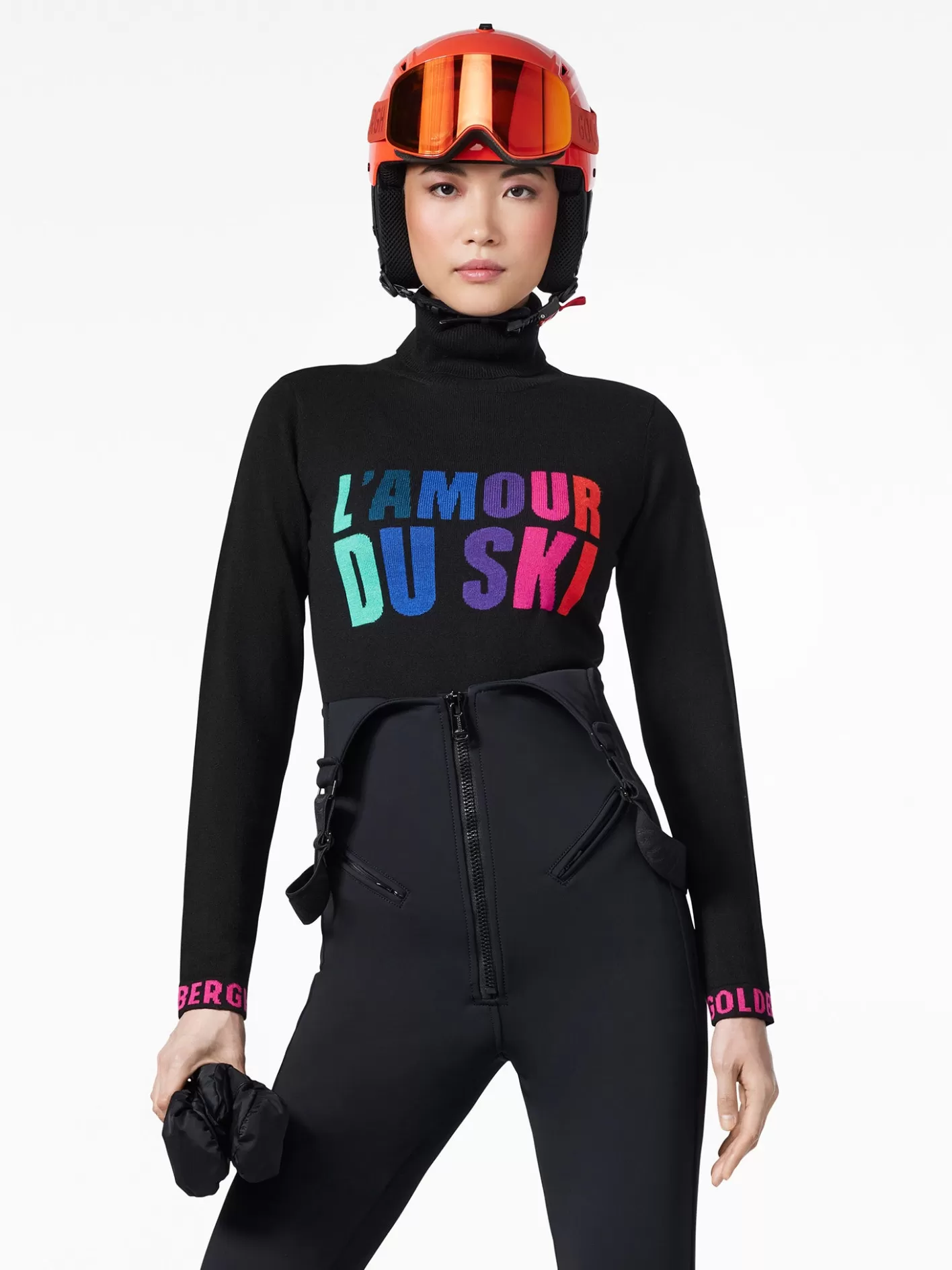 Goldbergh AMOUR Long Sleeve Knit Sweater black Outlet