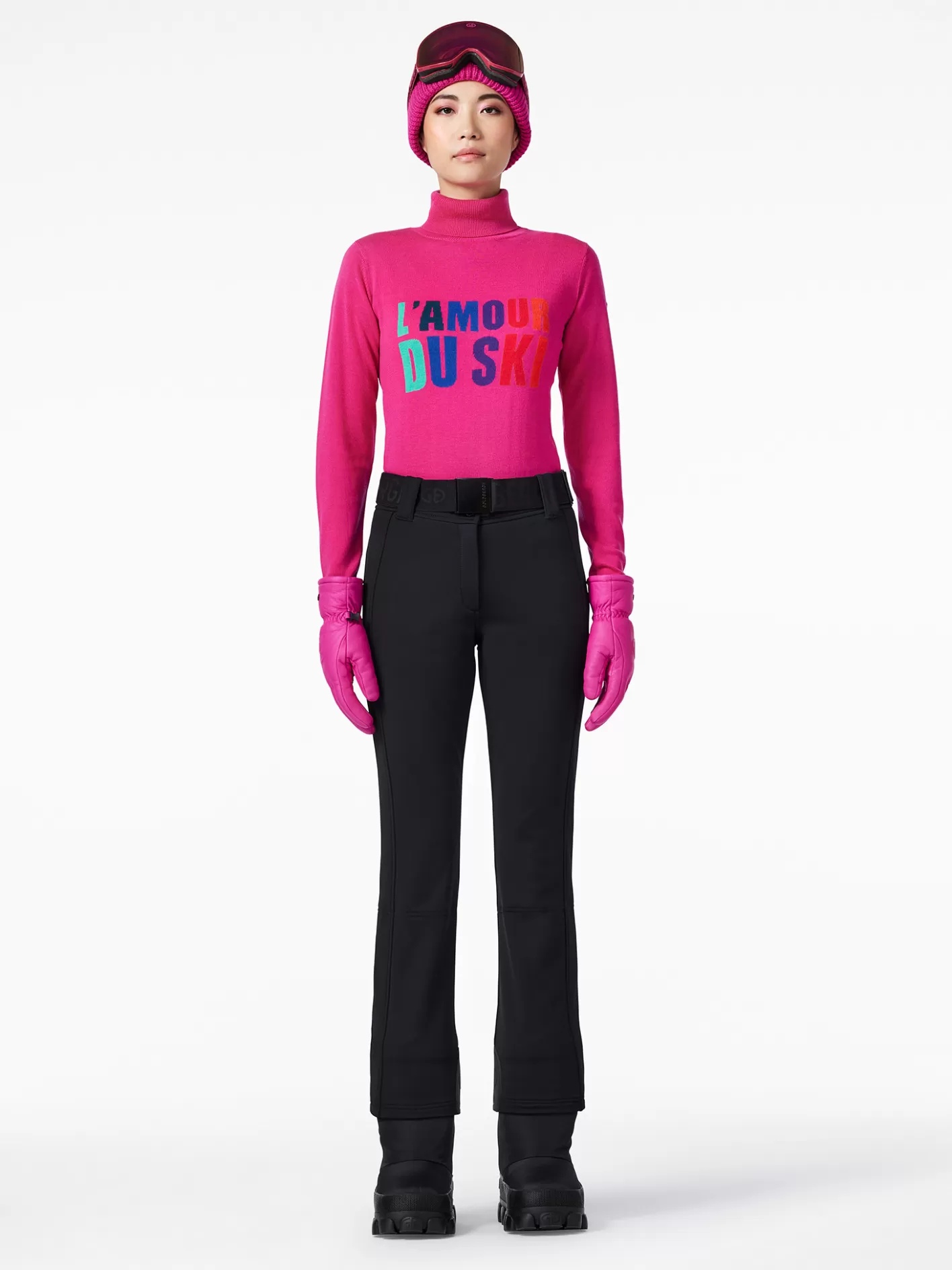Goldbergh AMOUR Long Sleeve Knit Sweater passion pink Outlet