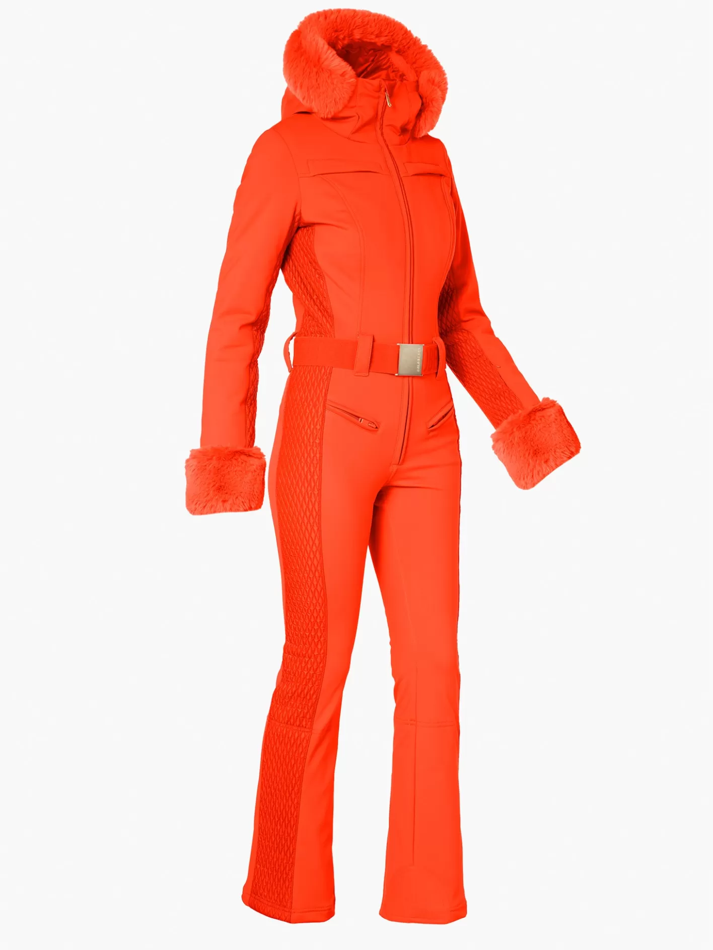 Goldbergh ANGELE FAUX BORDER Ski Suit Orange Outlet