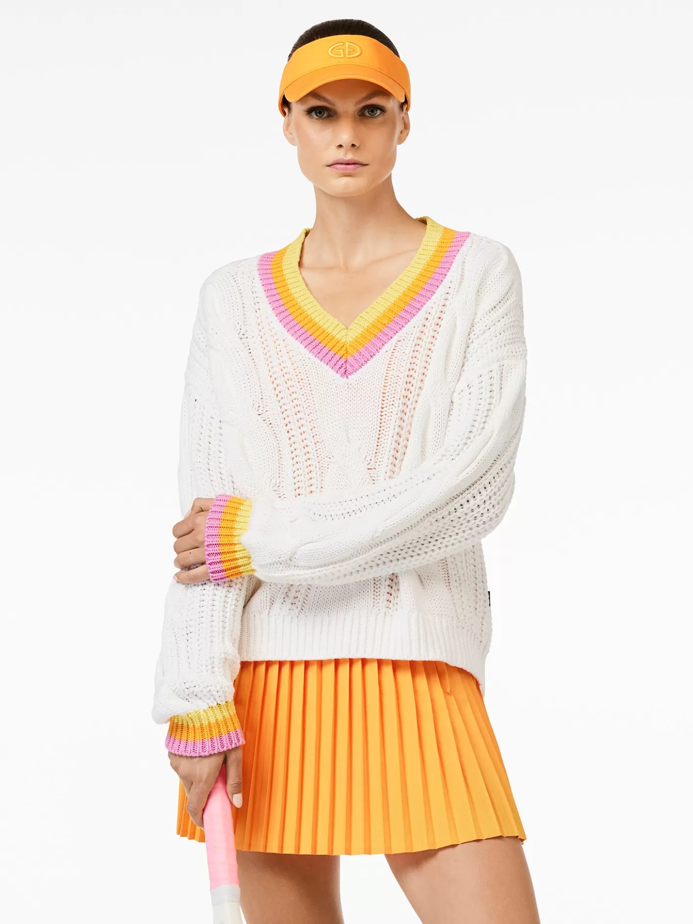 Goldbergh CABLE Knit Sweater white Store