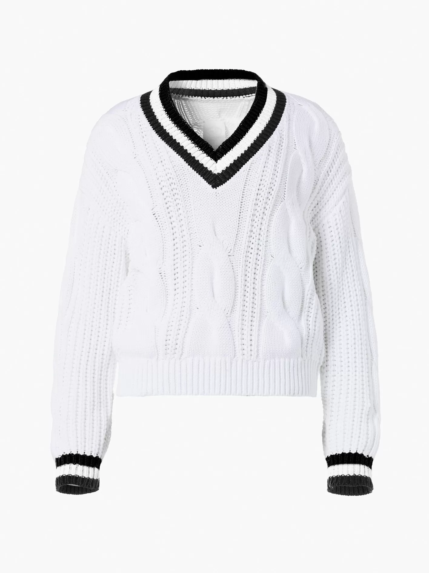 Goldbergh CABLE Knit Sweater black/white Best Sale