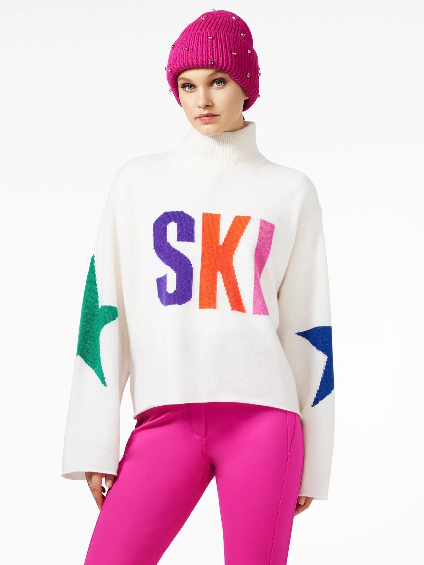 Goldbergh CALORE Long Sleeve Knit Sweater white Best Sale