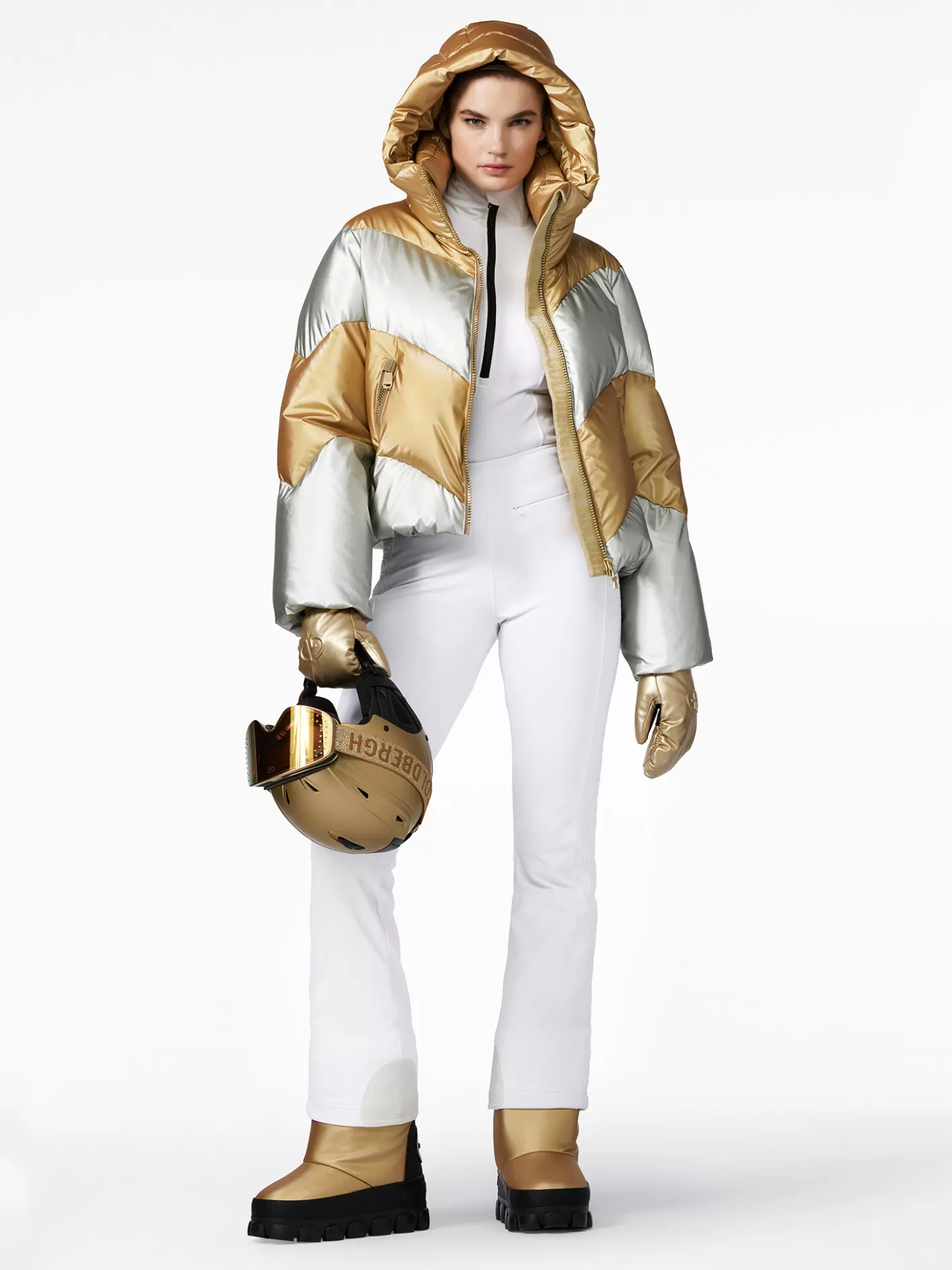 Goldbergh COURAGE Ski Jacket gold/silver Discount