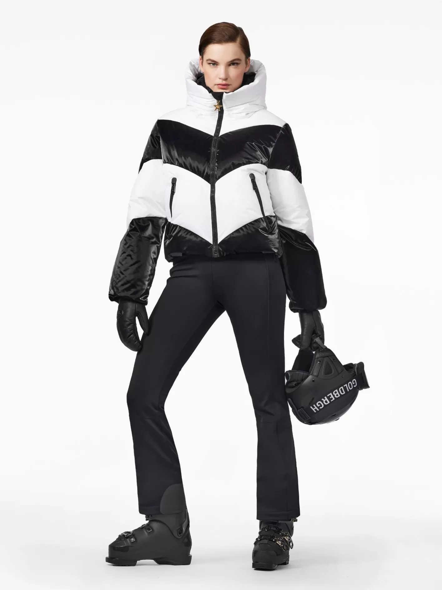 Goldbergh COURAGE Ski Jacket black/white Clearance