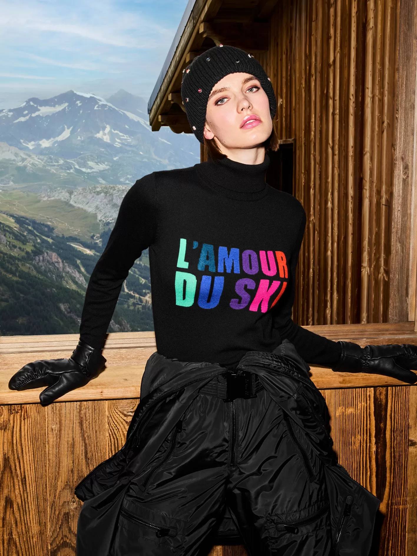 Goldbergh DREAM Beanie black multi Outlet