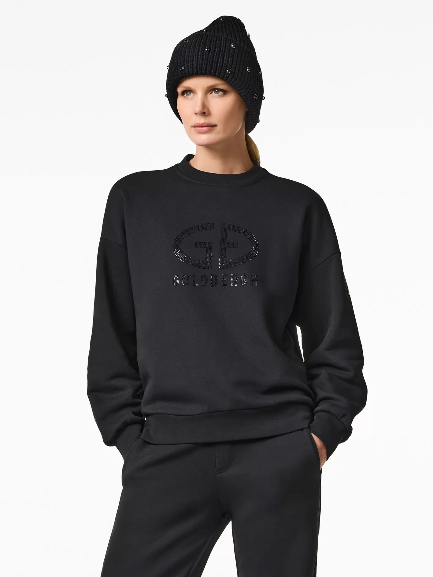 Goldbergh EMBRASSE Crew Neck Sweater black Store