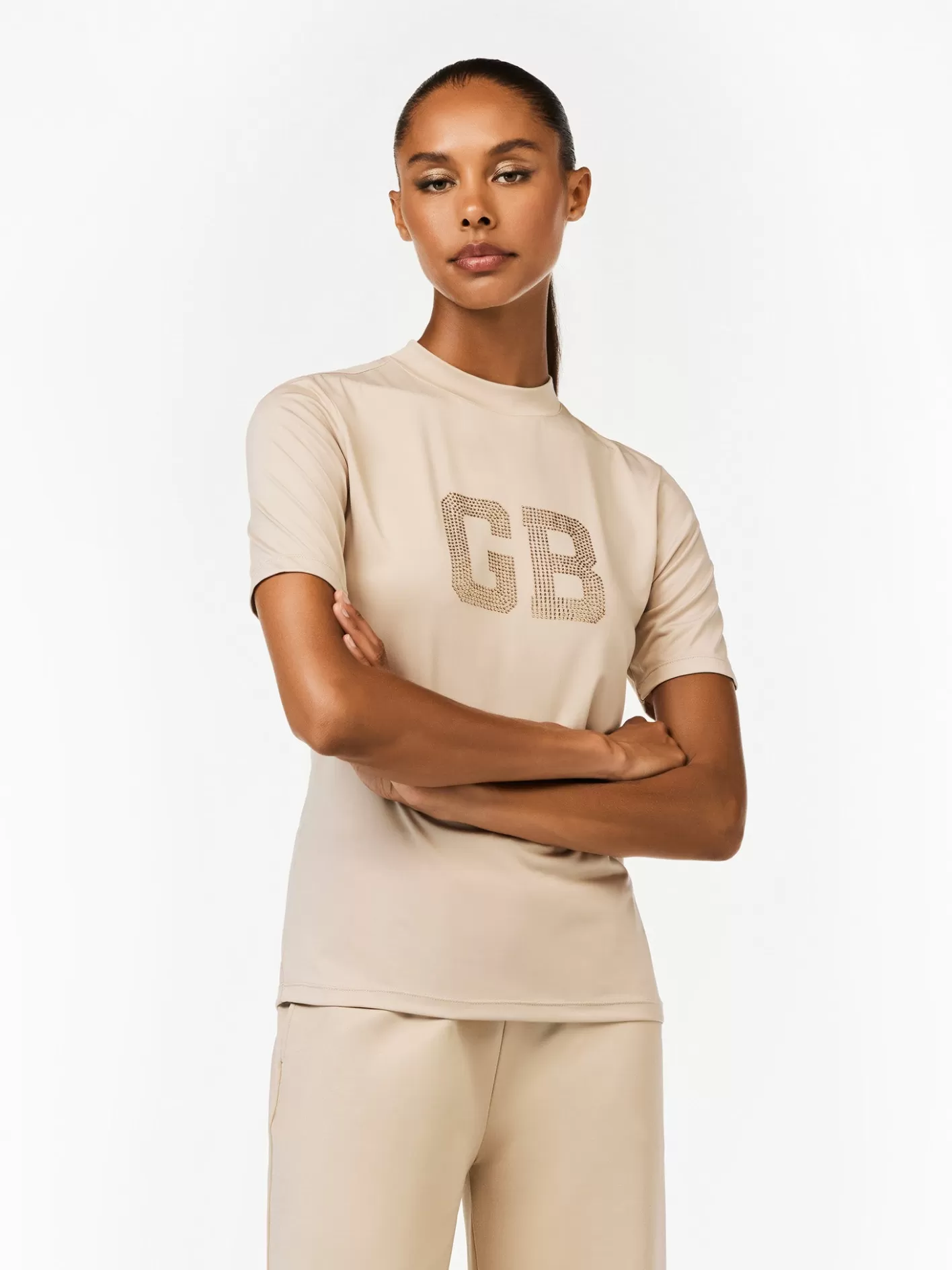 Goldbergh FELICITY Short Sleeve Top white sand Best