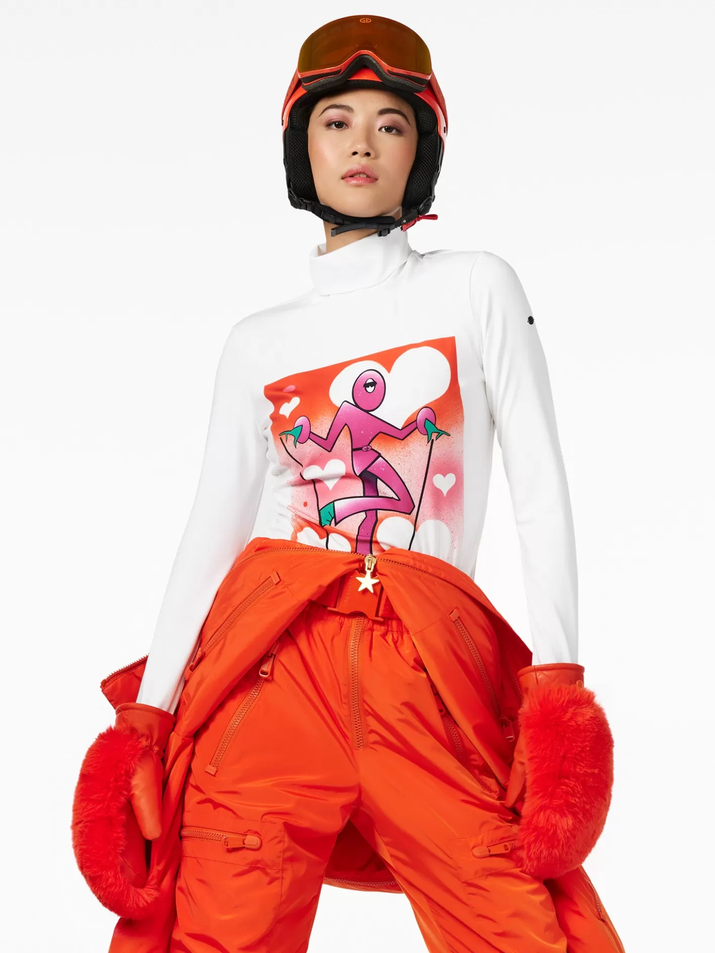 Goldbergh FEMME Long Sleeve Turtleneck Tee white Outlet