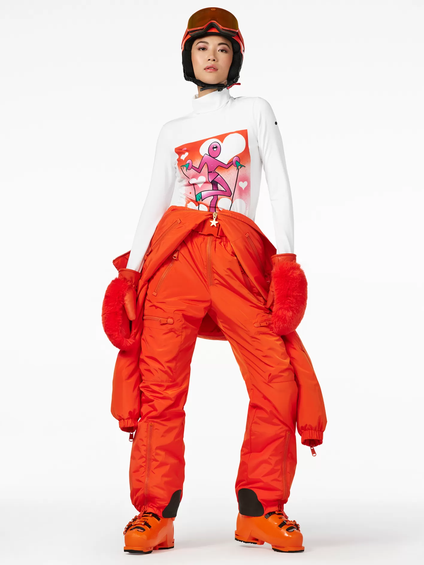 Goldbergh FEMME Long Sleeve Turtleneck Tee white Outlet