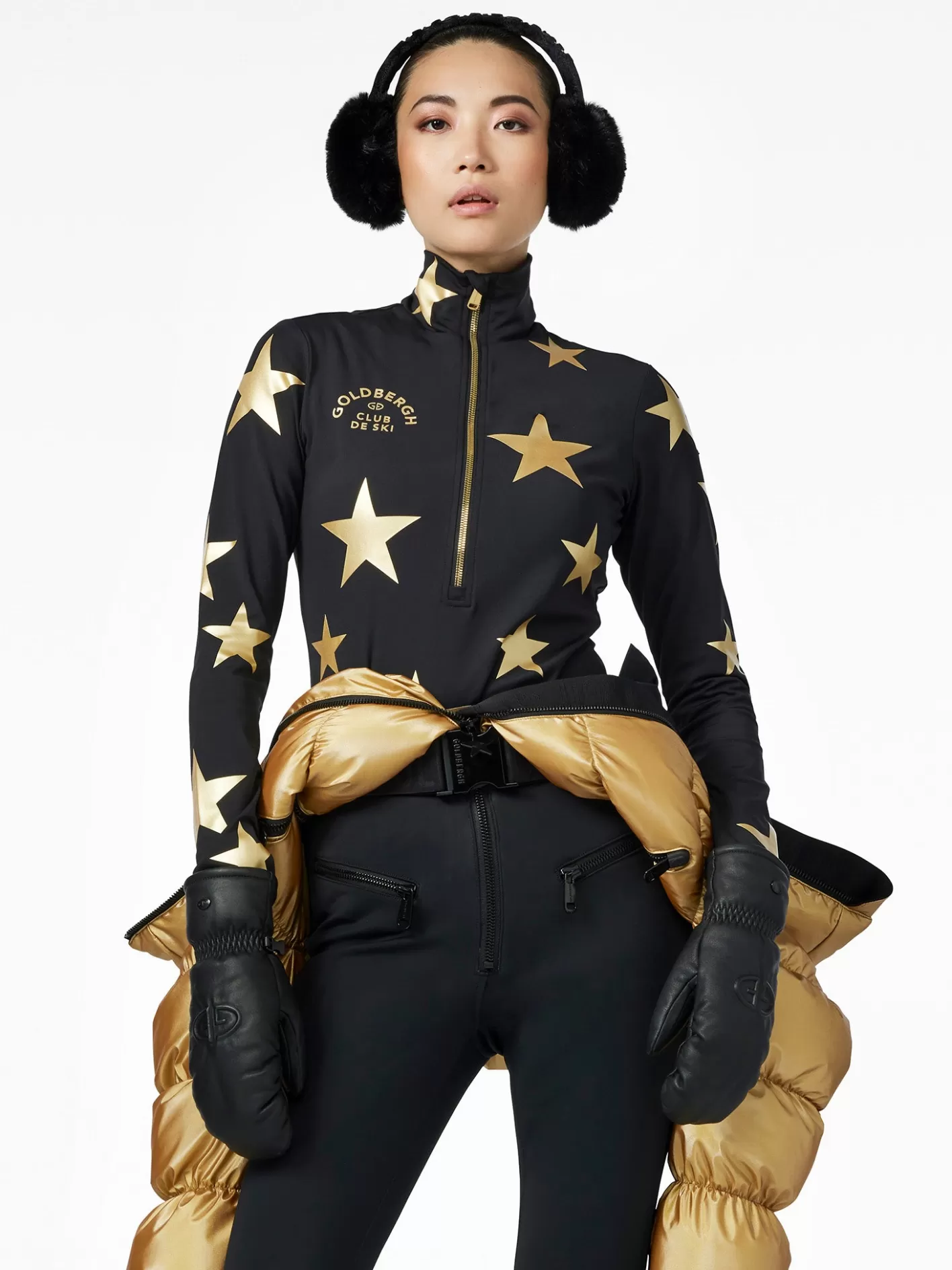 Goldbergh GALACTIQUE Ski Pully black/gold Online