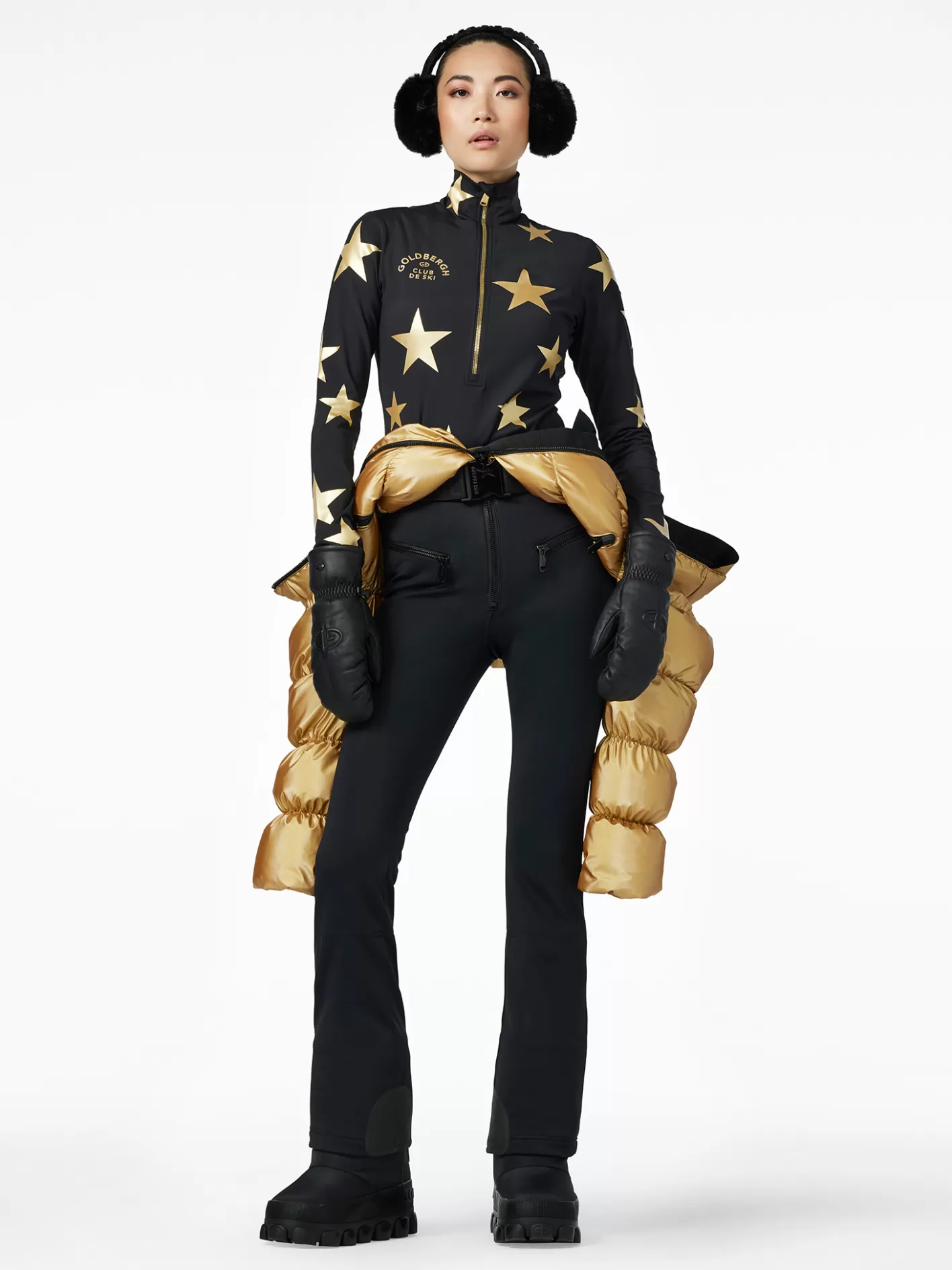Goldbergh GALACTIQUE Ski Pully black/gold Online