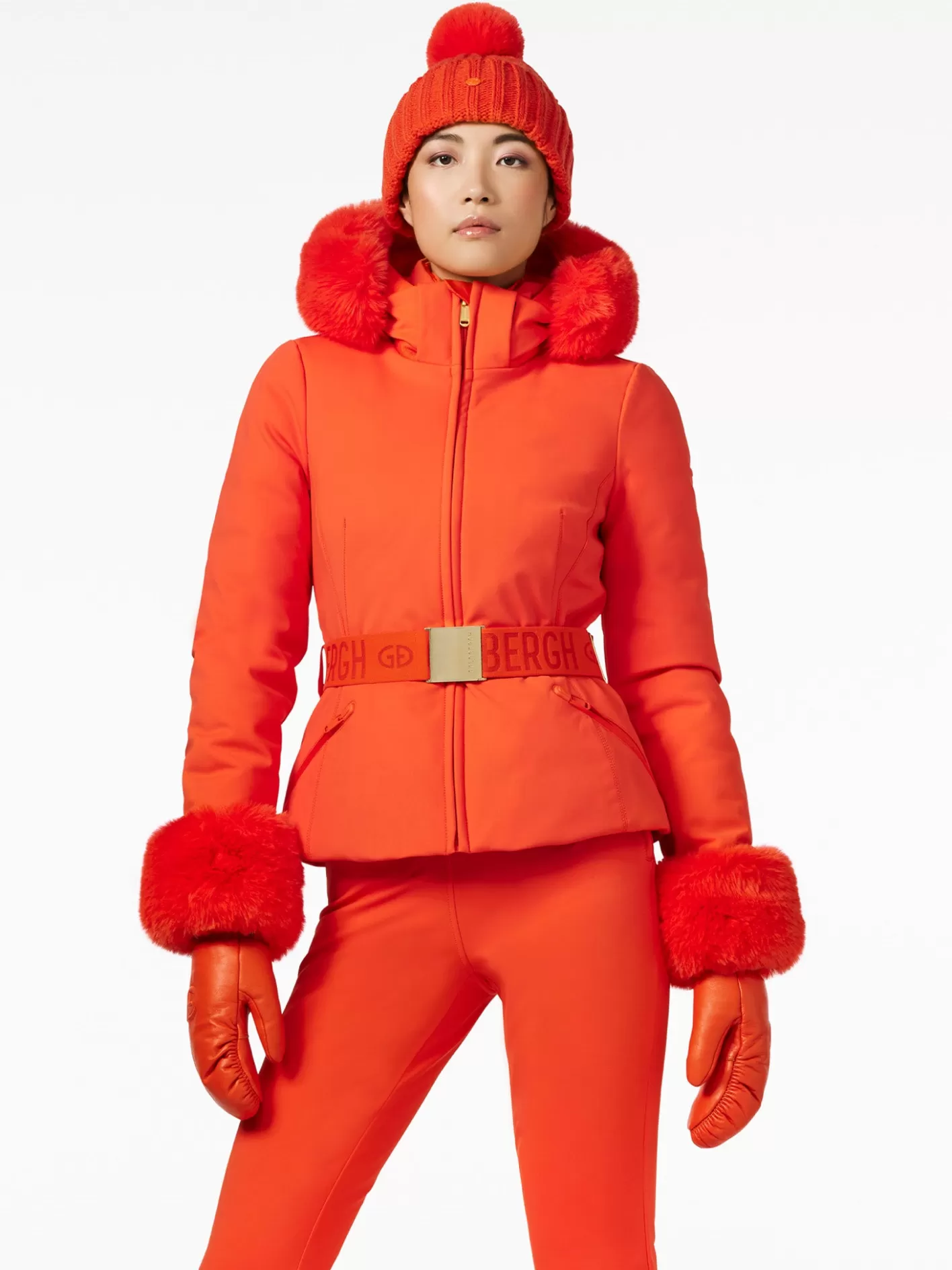 Goldbergh GISELLE FAUX BORDER Ski Jacket orange New