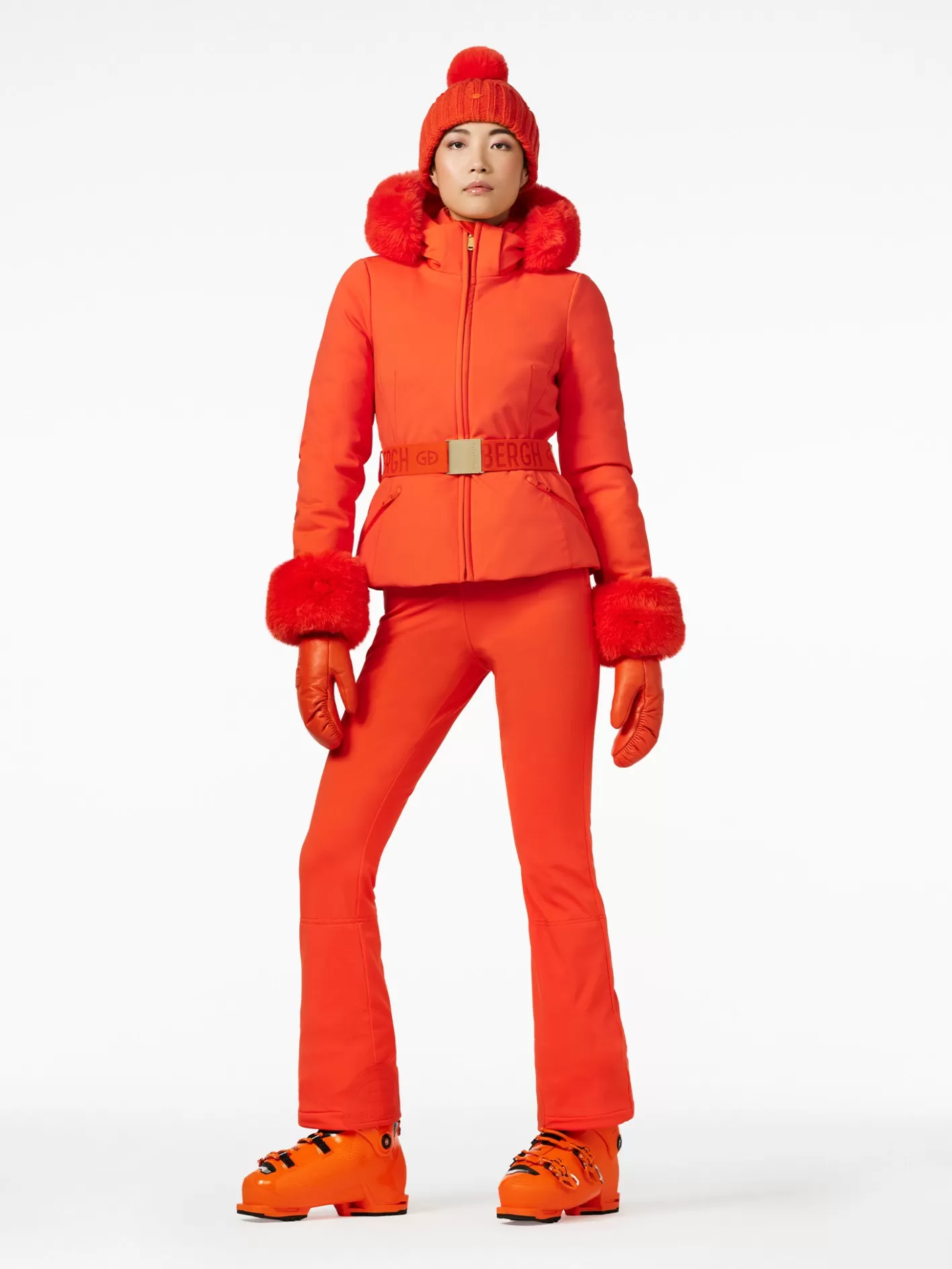 Goldbergh GISELLE FAUX BORDER Ski Jacket orange New