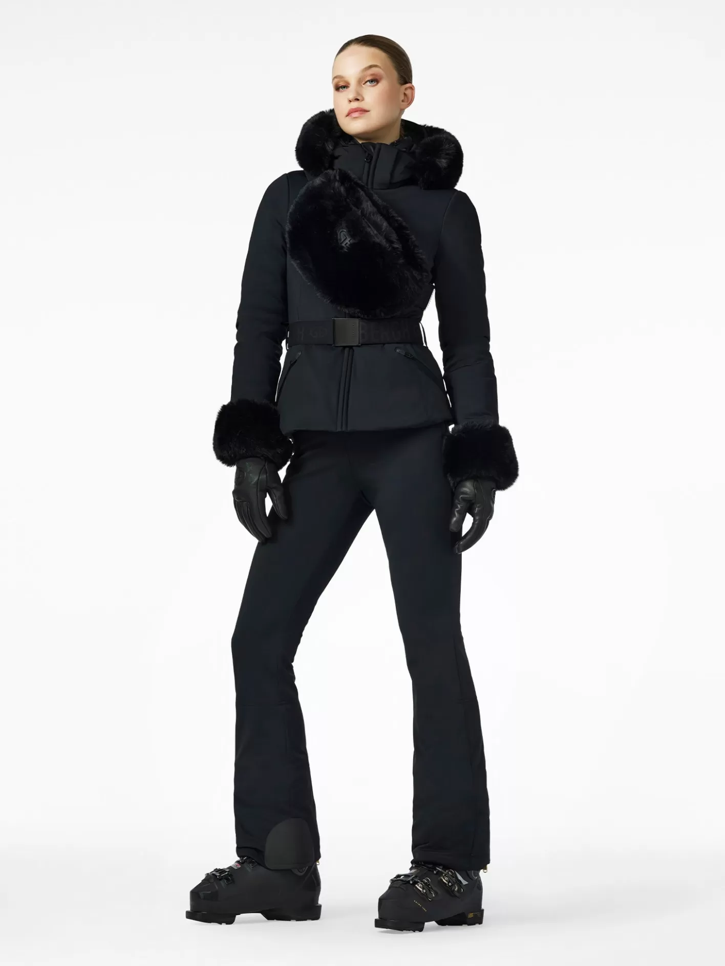 Goldbergh GISELLE FAUX BORDER Ski Jacket black Flash Sale