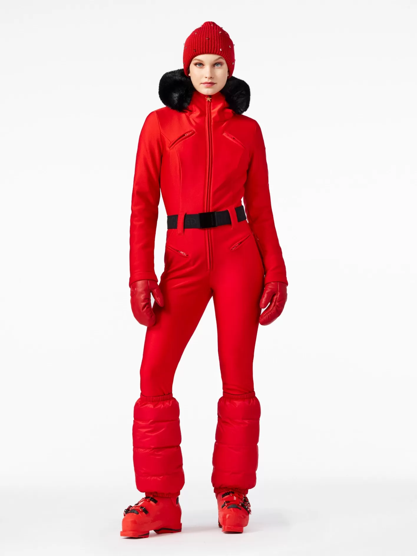 Goldbergh GLISSER FAUX BORDER Ski Suit flame Online