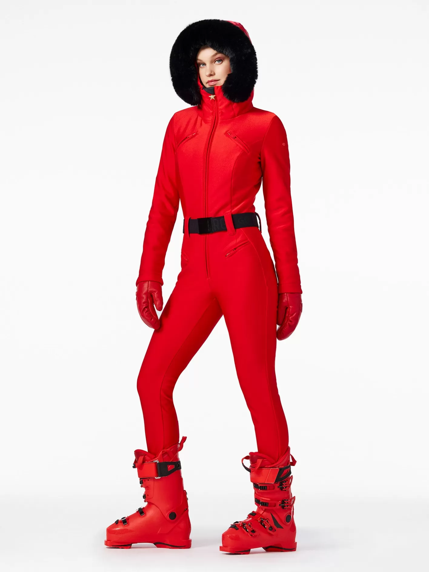 Goldbergh GLISSER FAUX BORDER Ski Suit flame Online