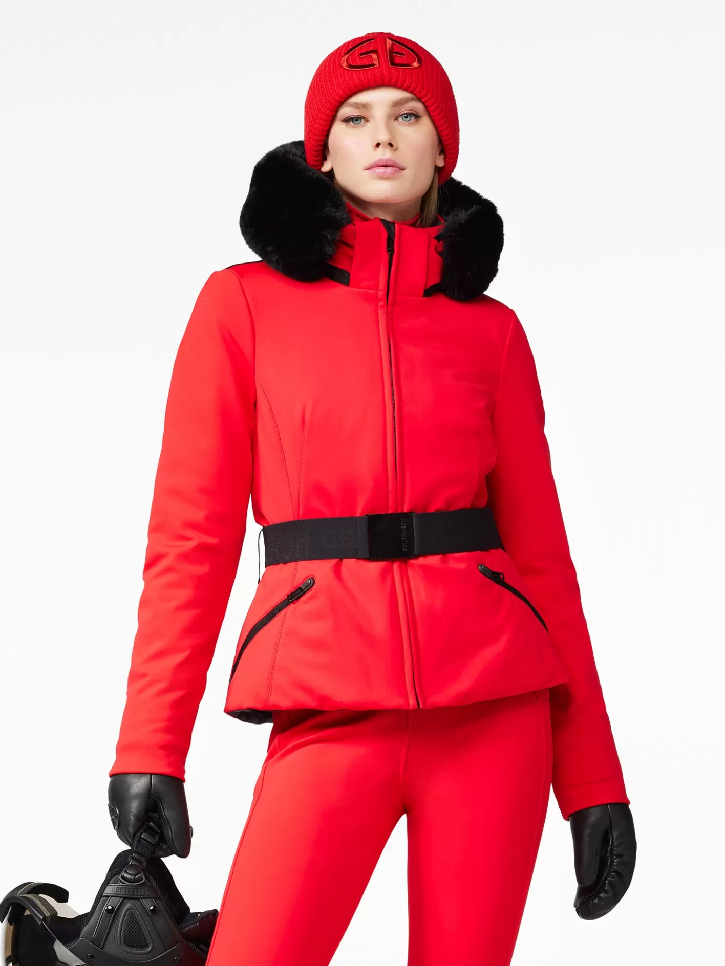 Goldbergh Hida Faux Border Ski Jacket Flame Store
