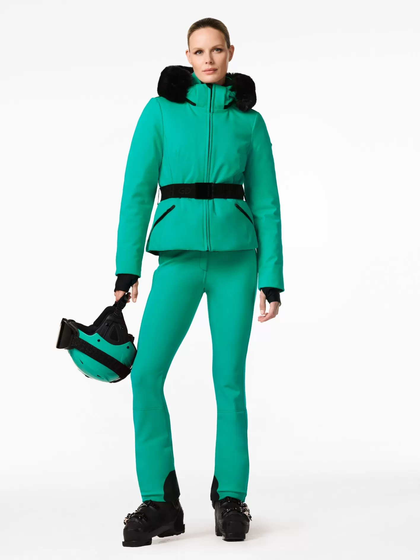 Goldbergh Hida Faux Border Ski Jacket Ice green Sale