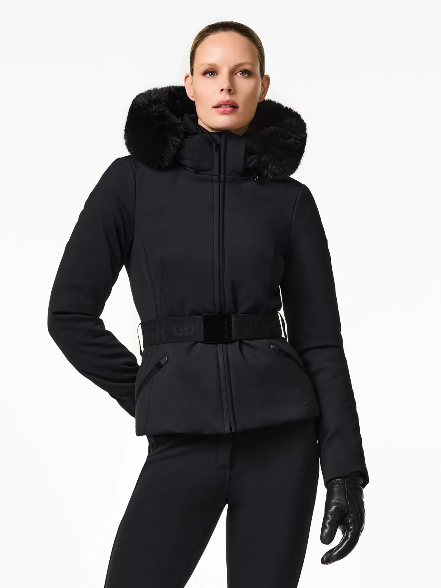 Goldbergh Hida Faux Border Ski Jacket Black Cheap