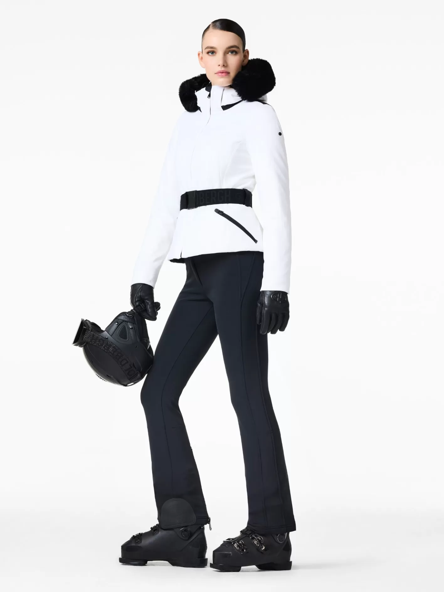 Goldbergh Hida Faux Border Ski Jacket White Hot