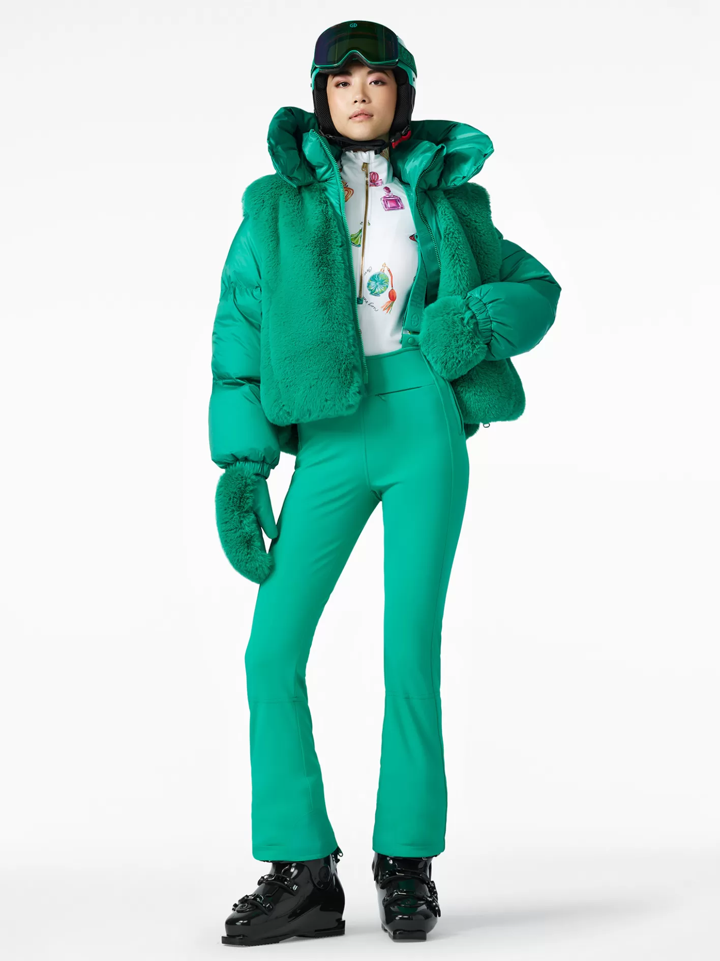 Goldbergh HIGH END Ski Pants ice green Cheap