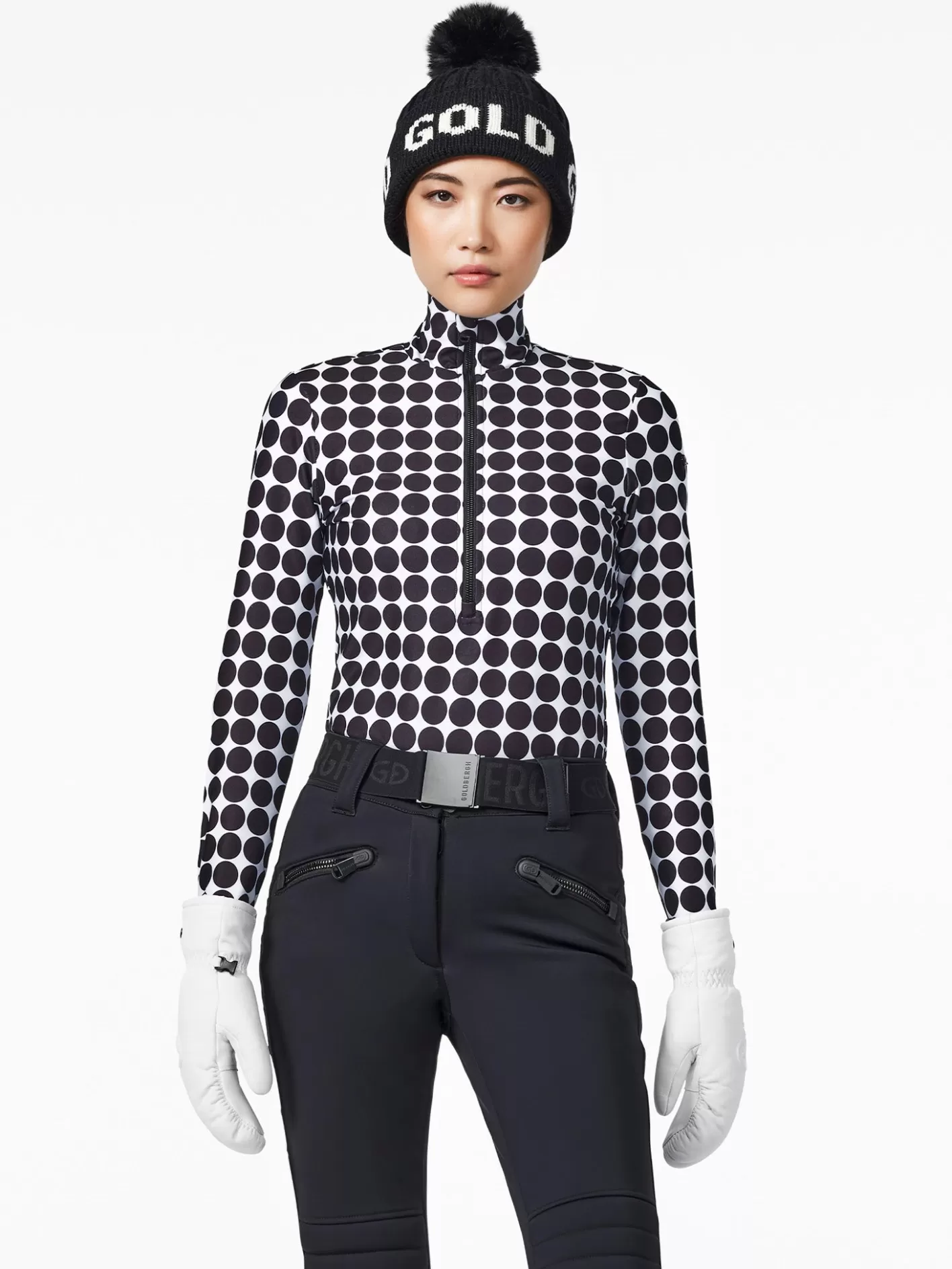 Goldbergh IMPRESS Ski Pully black retro dot Outlet
