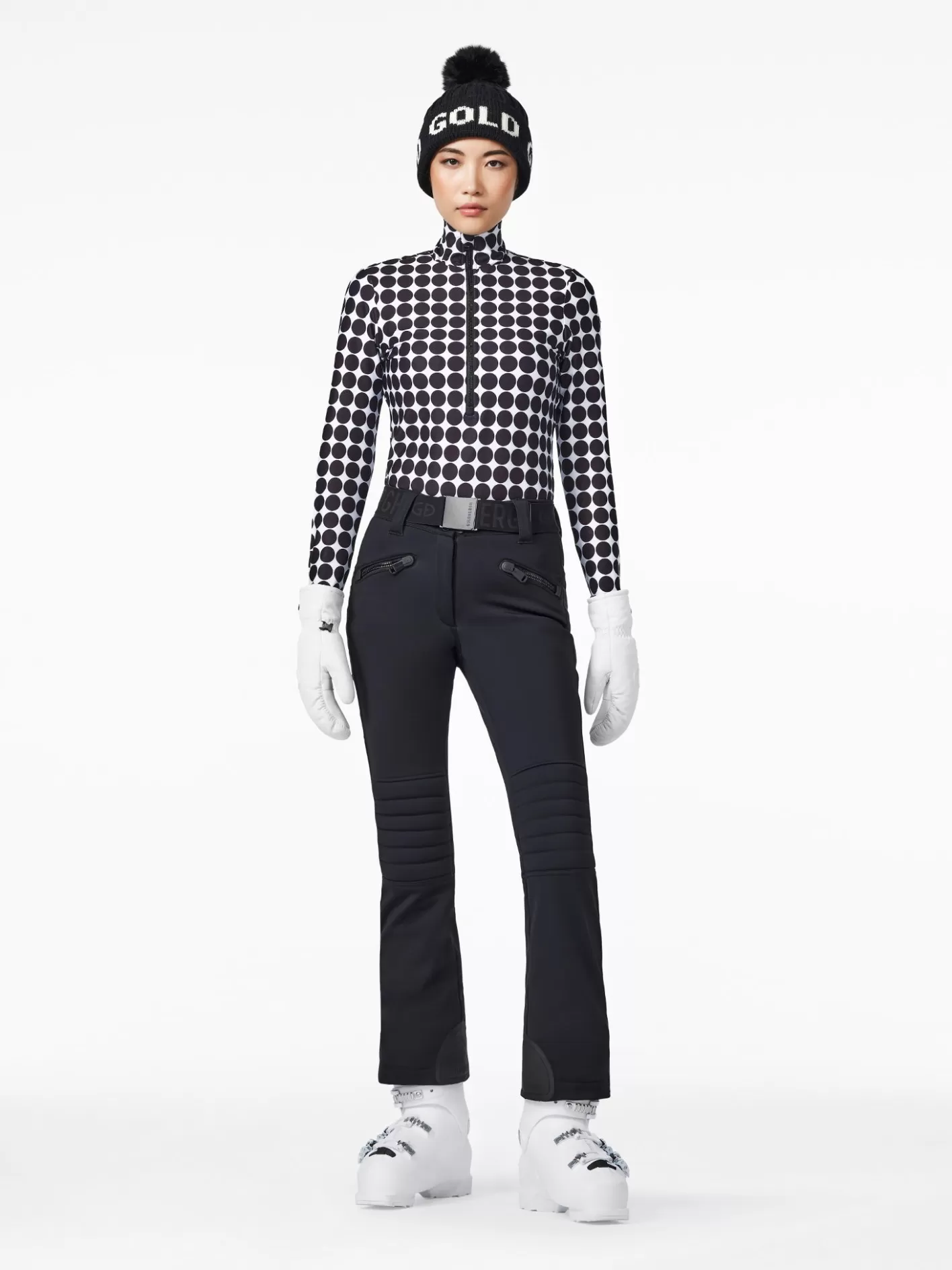 Goldbergh IMPRESS Ski Pully black retro dot Outlet