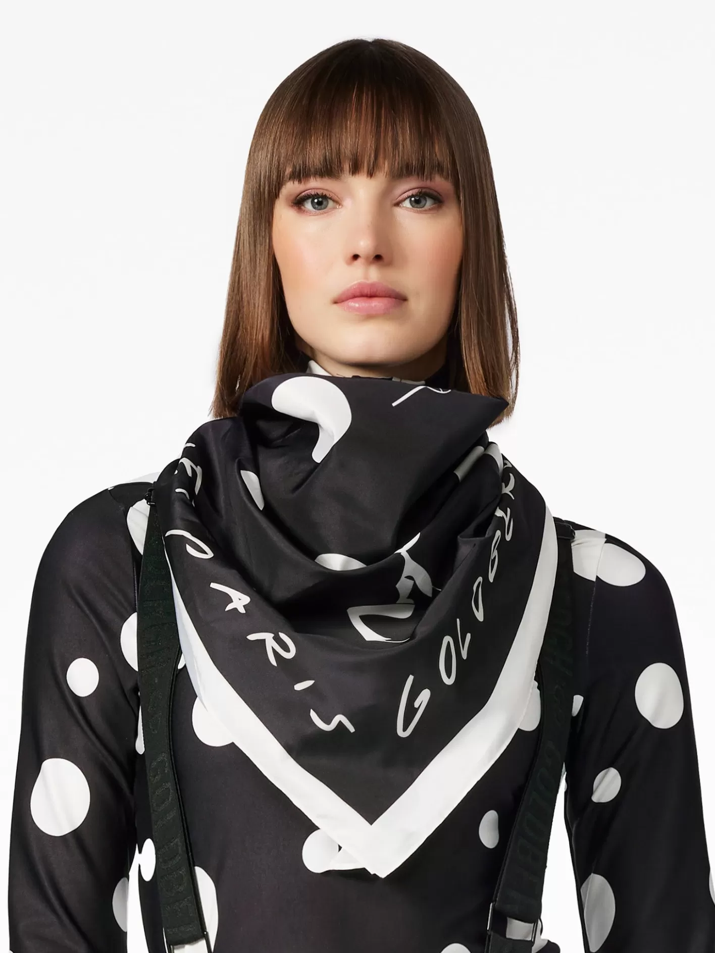 Goldbergh LA COURSE Scarf black Clearance