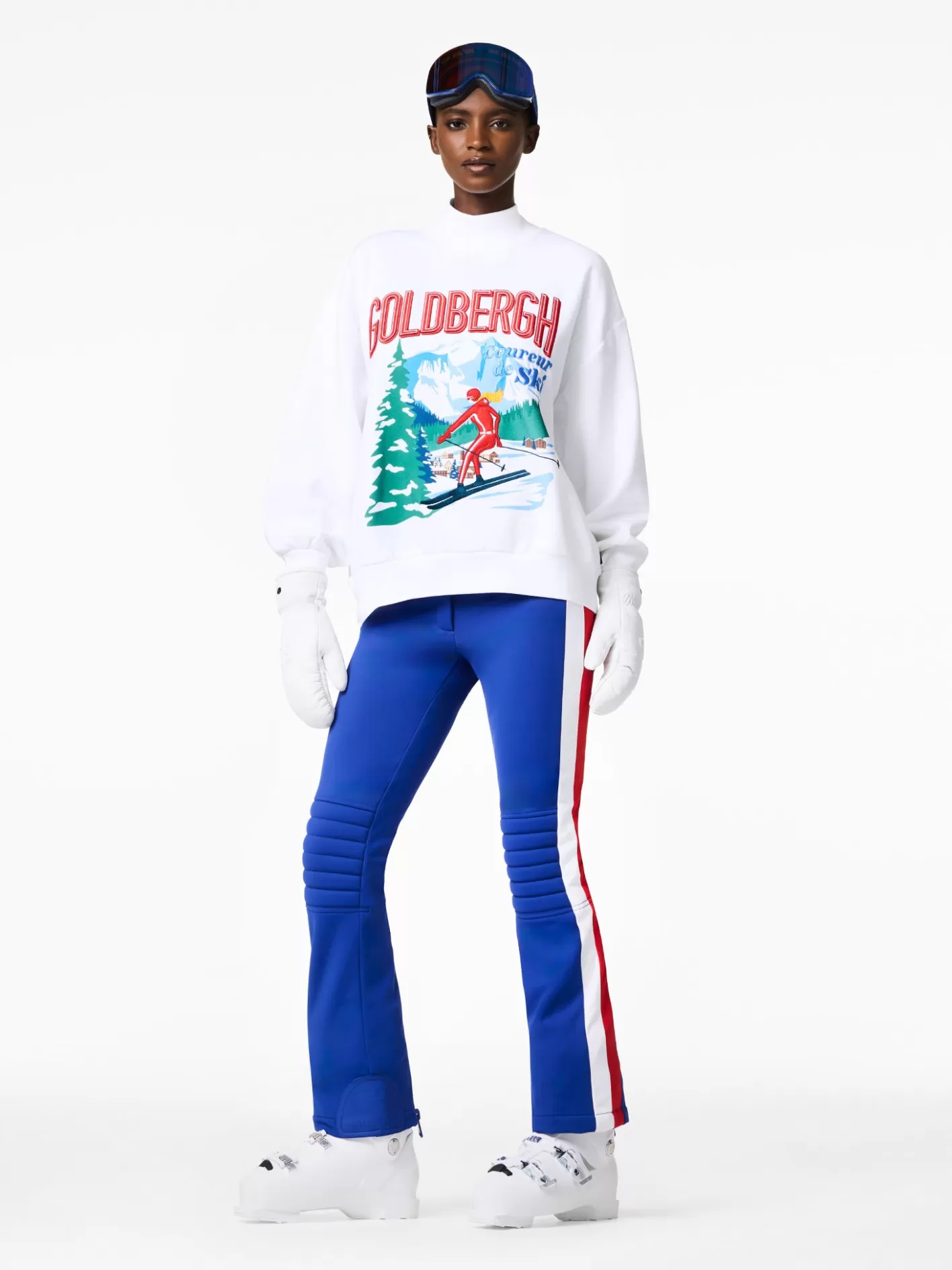 Goldbergh LA MONTAGNE Crew Neck Sweater white Best
