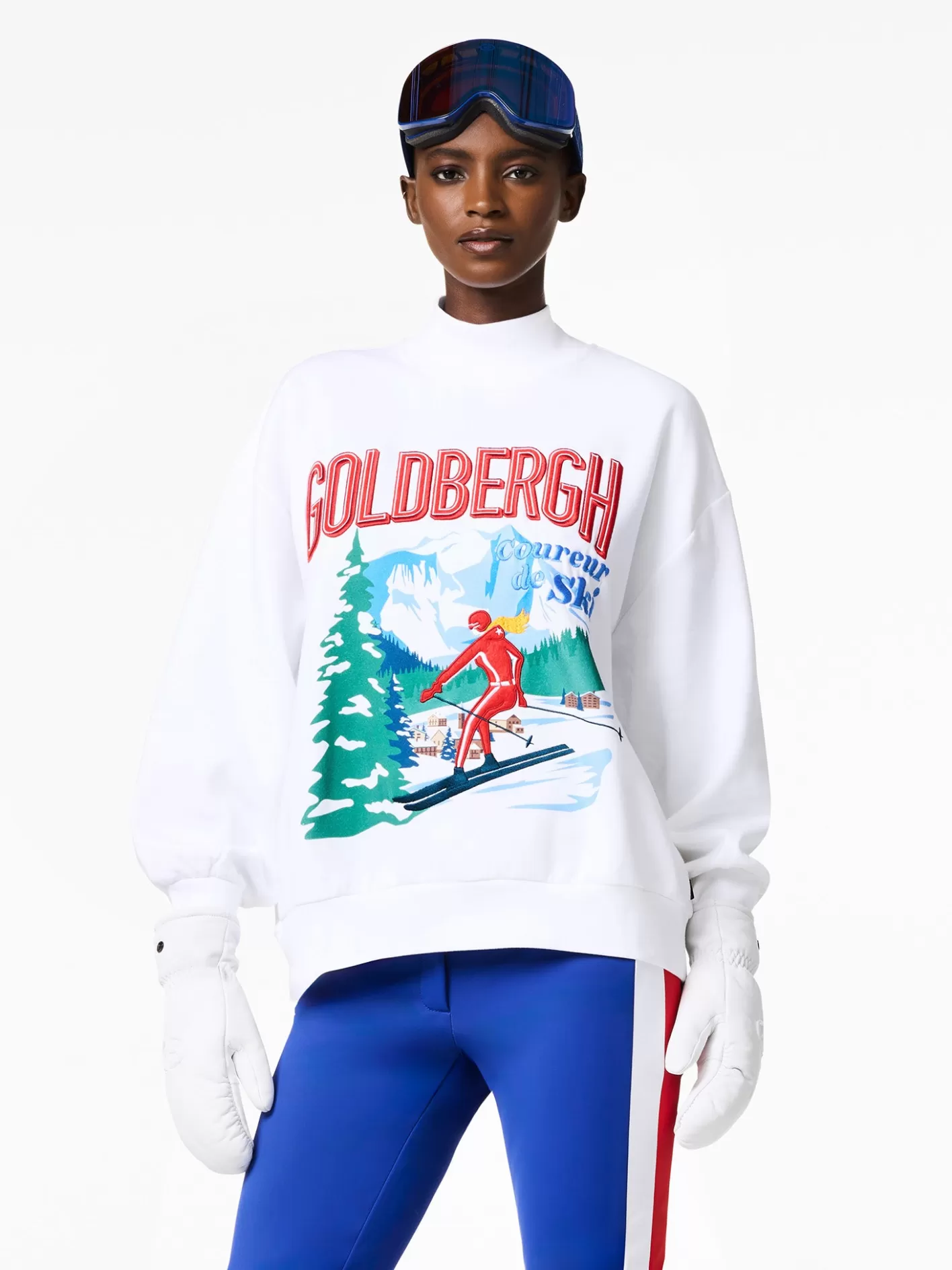 Goldbergh LA MONTAGNE Crew Neck Sweater white Best