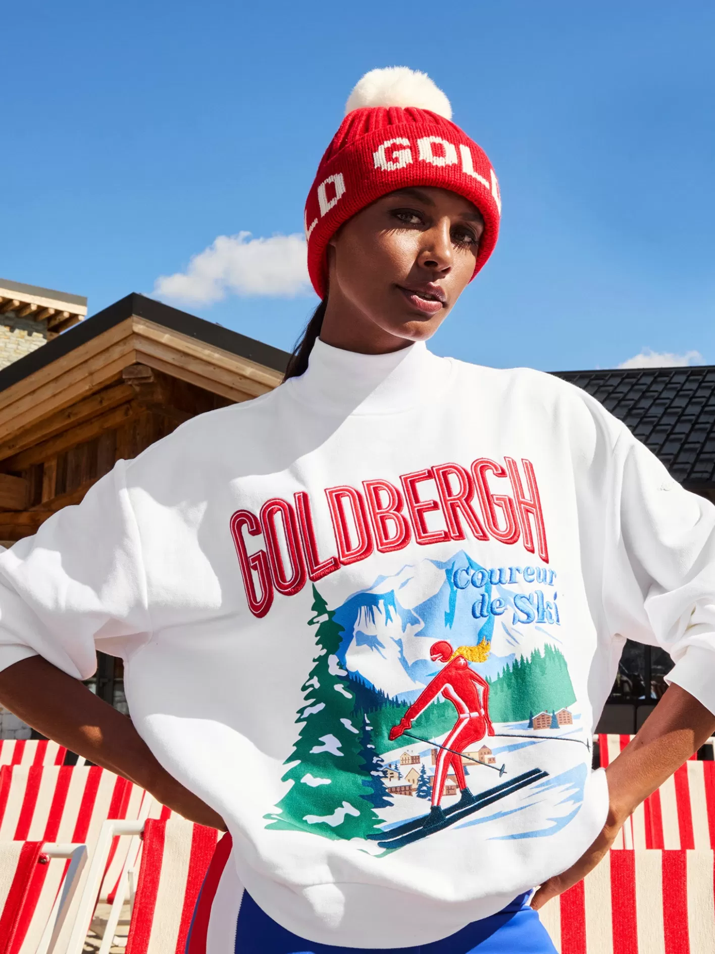 Goldbergh LA MONTAGNE Crew Neck Sweater white Best