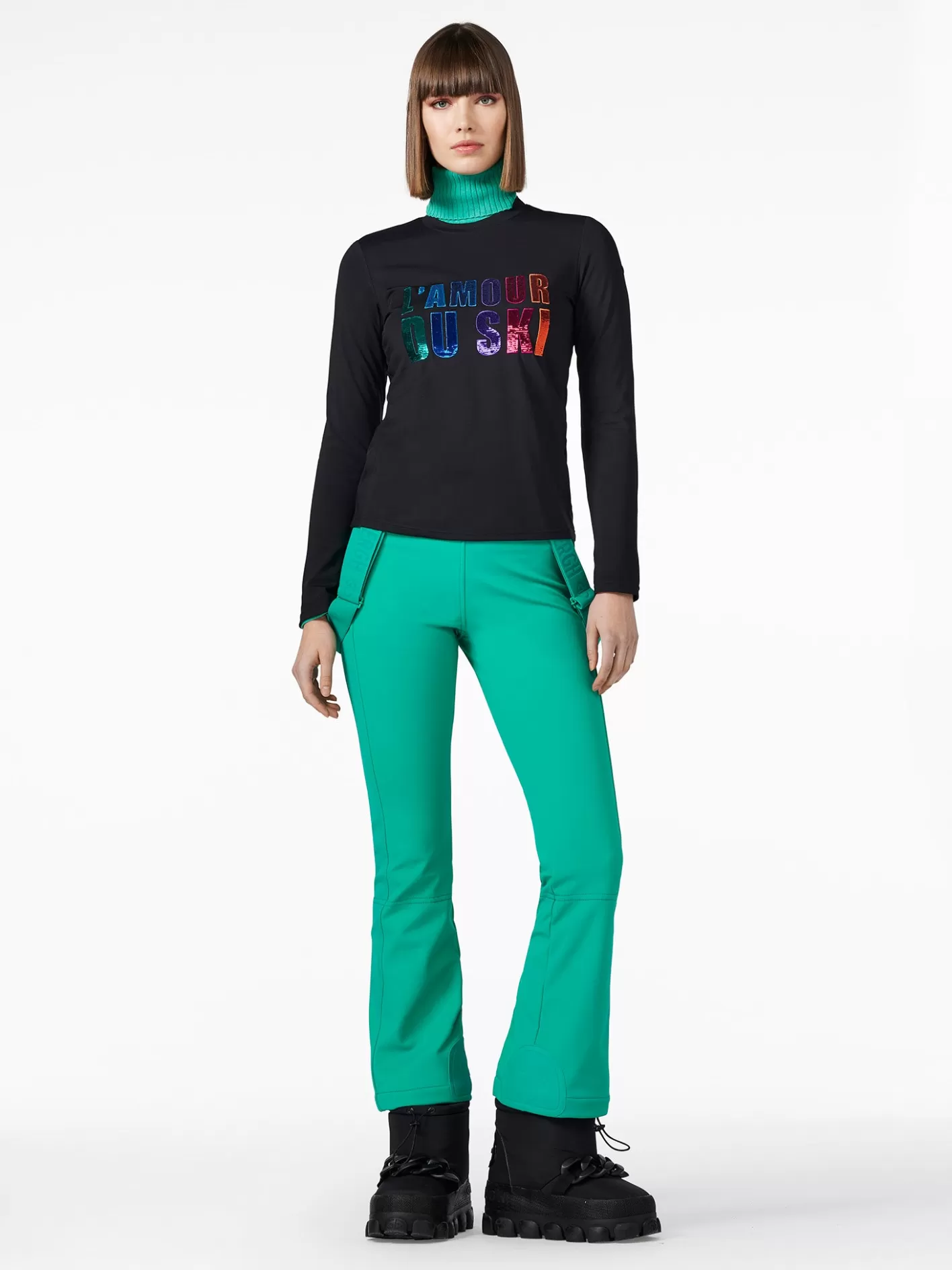Goldbergh LE COEUR Long Sleeve Tee black Best Sale