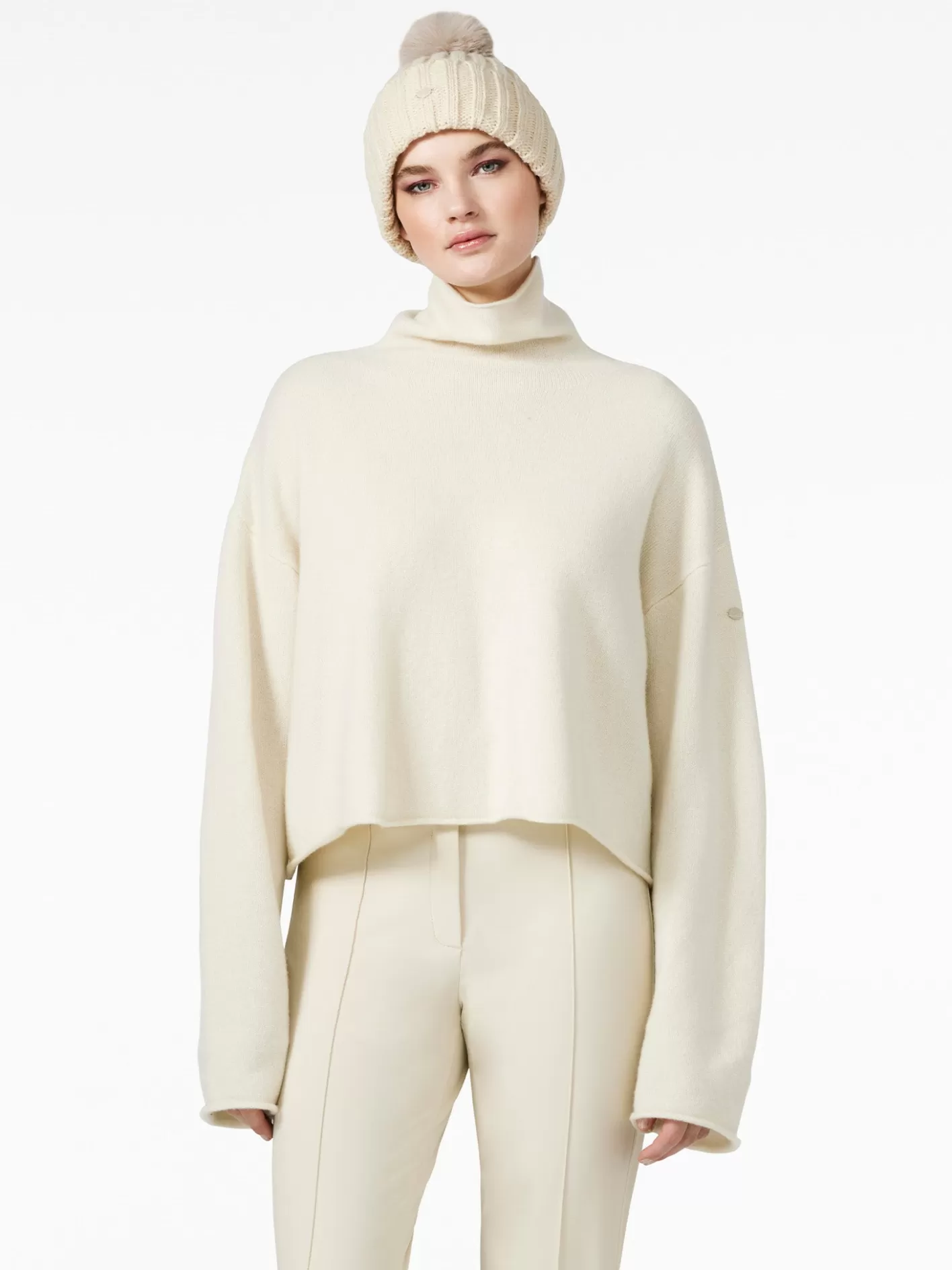 Goldbergh LOURDES Long Sleeve Knit Sweater champagne Flash Sale