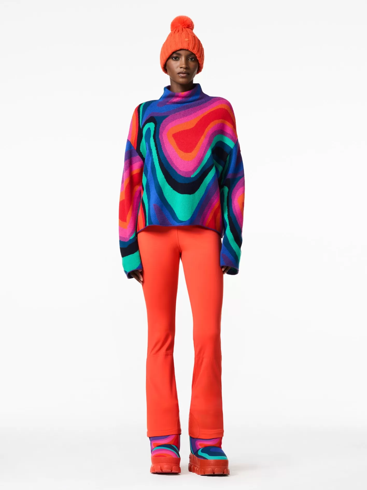Goldbergh MARBRE Long Sleeve Knit Sweater absinthe rainbow Online