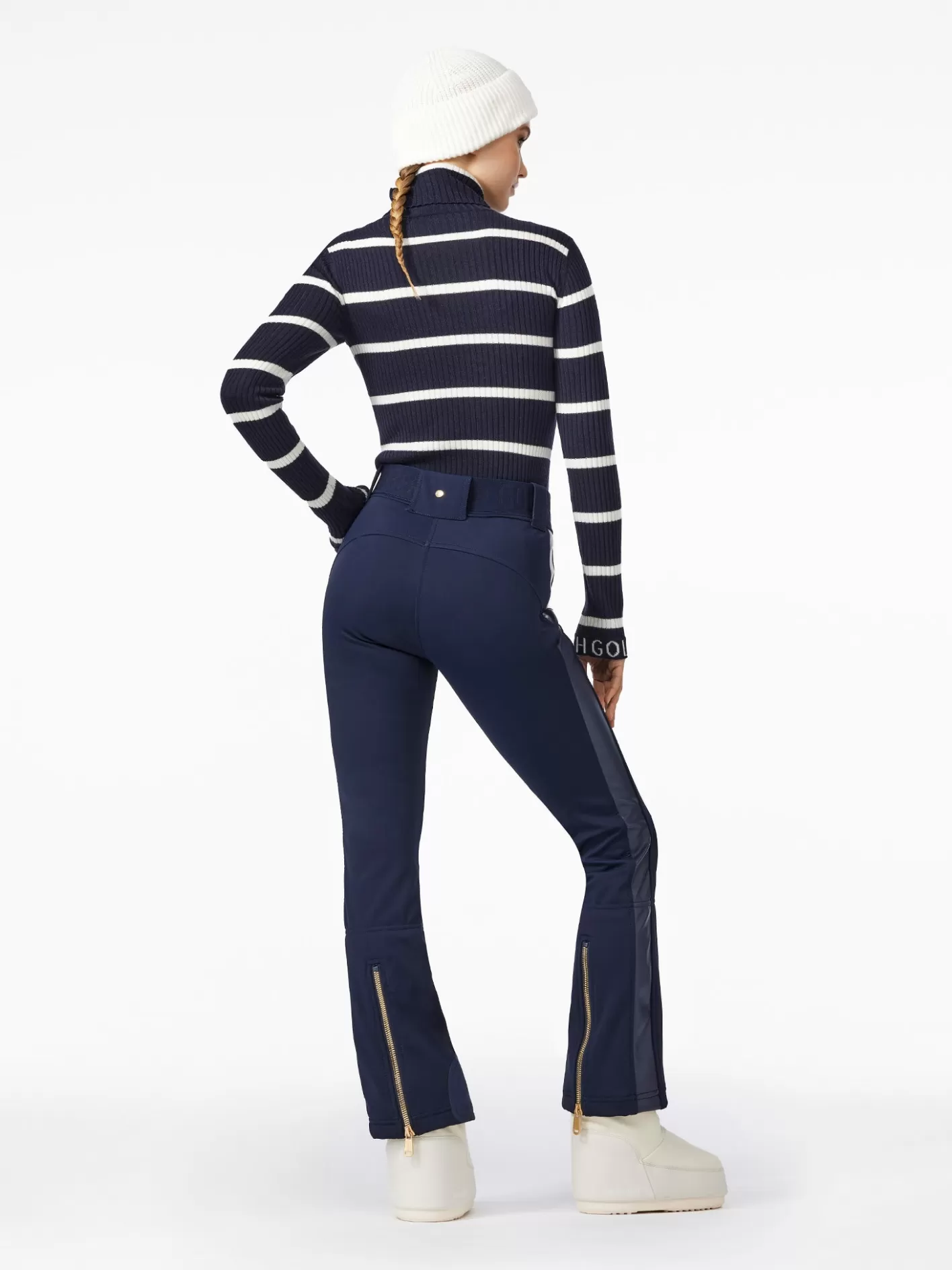 Goldbergh MIMI Long Sleeve Knit Sweater breton stripe blue/cream Fashion