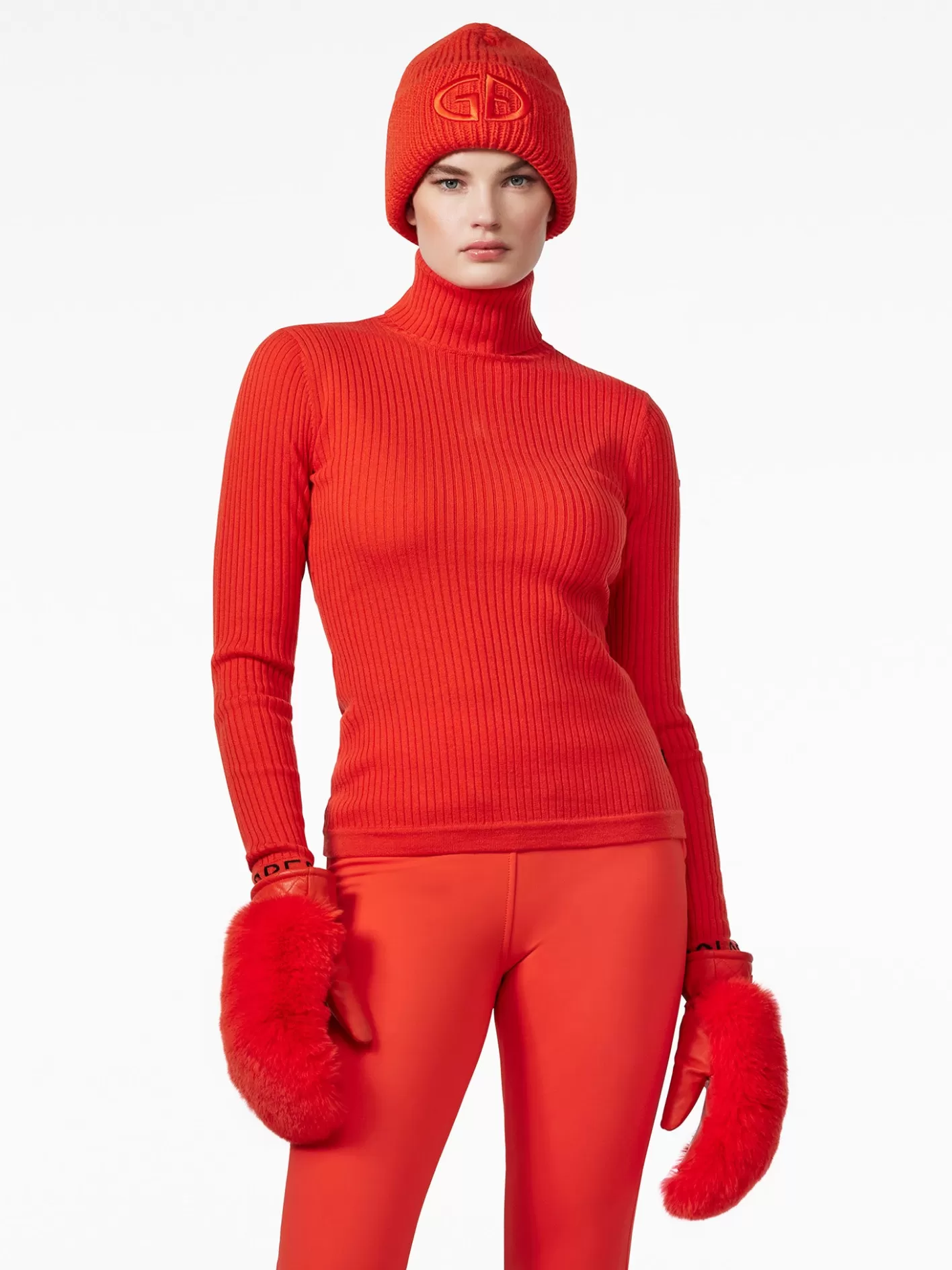 Goldbergh MIRA Long Sleeve Knit Sweater flame Outlet