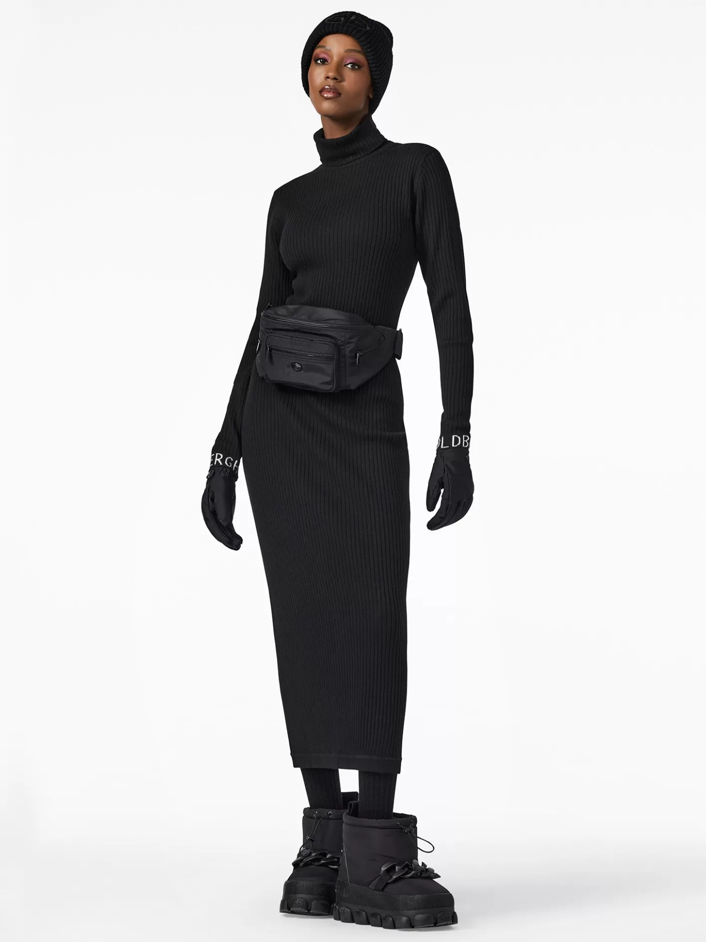 Goldbergh MIREILLE Long Sleeve Knit Dress black Sale