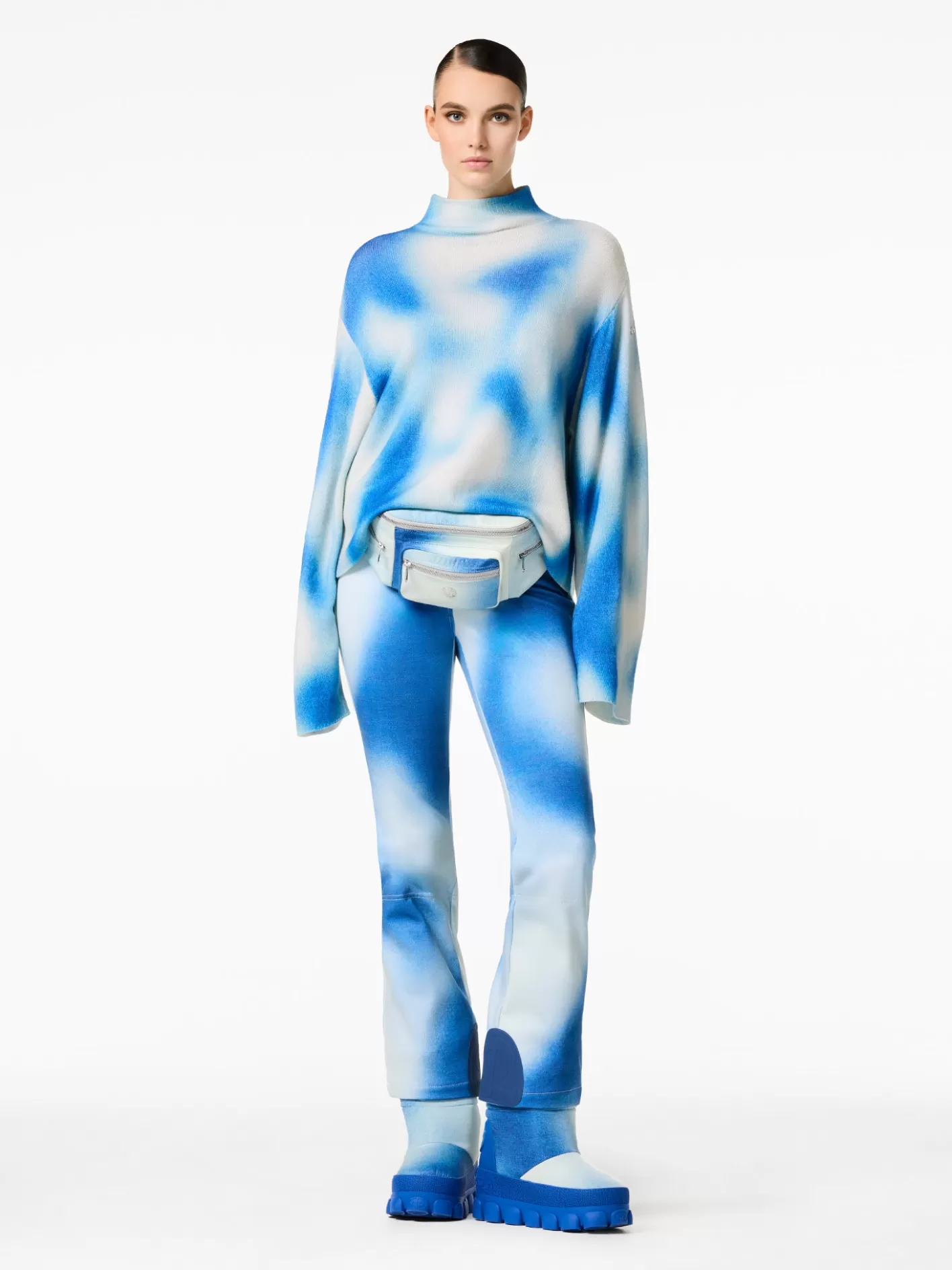 Goldbergh MOUNA Long Sleeve Knit Sweater denim print Online
