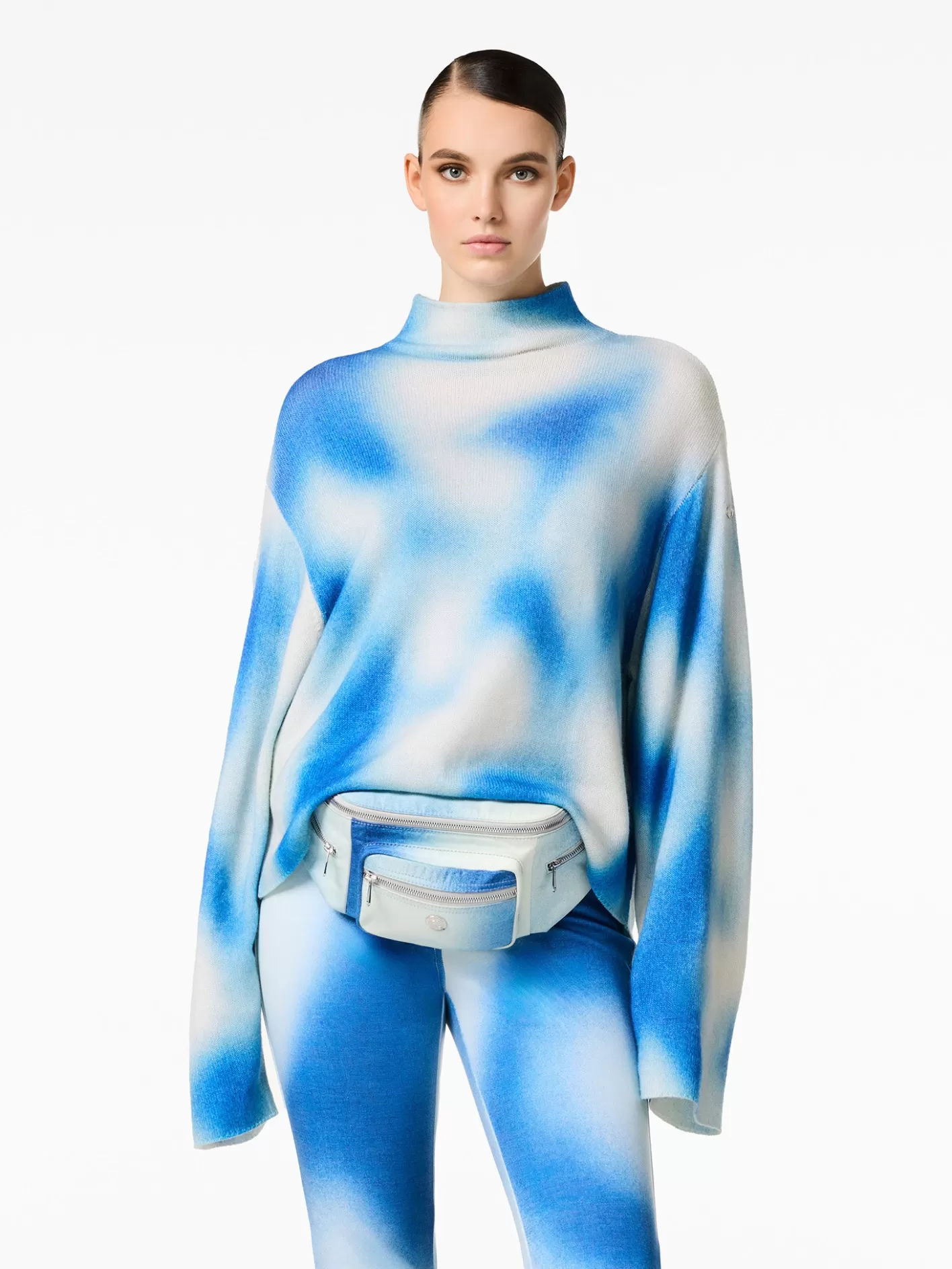 Goldbergh MOUNA Long Sleeve Knit Sweater denim print Online