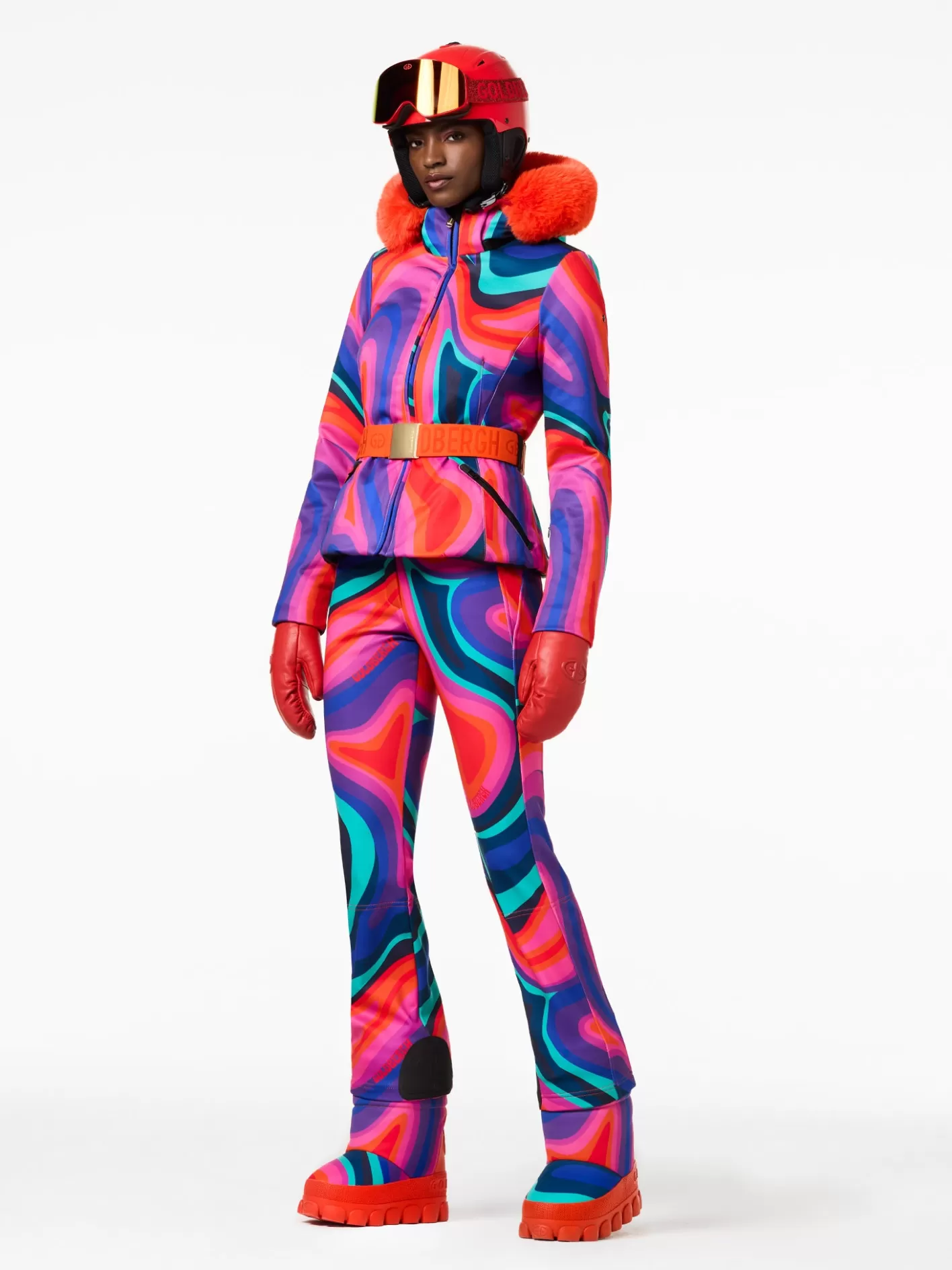 Goldbergh MUSE FAUX BORDER Ski Jacket absinthe rainbow Online