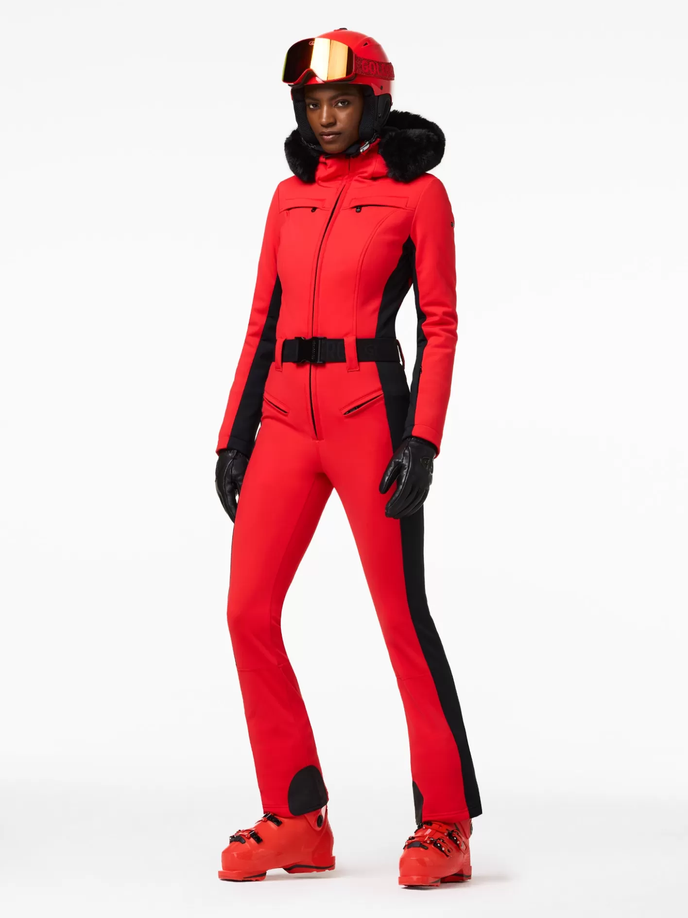 Goldbergh PARRY FAUX BORDER Ski Suit flame Cheap