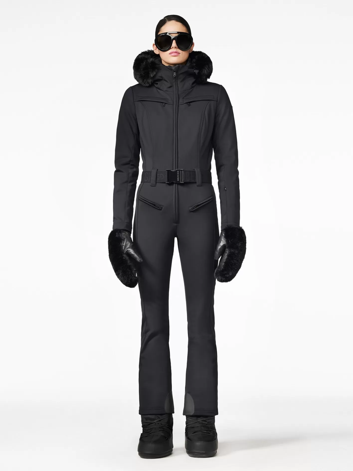 Goldbergh PARRY FAUX BORDER Ski Suit black Fashion