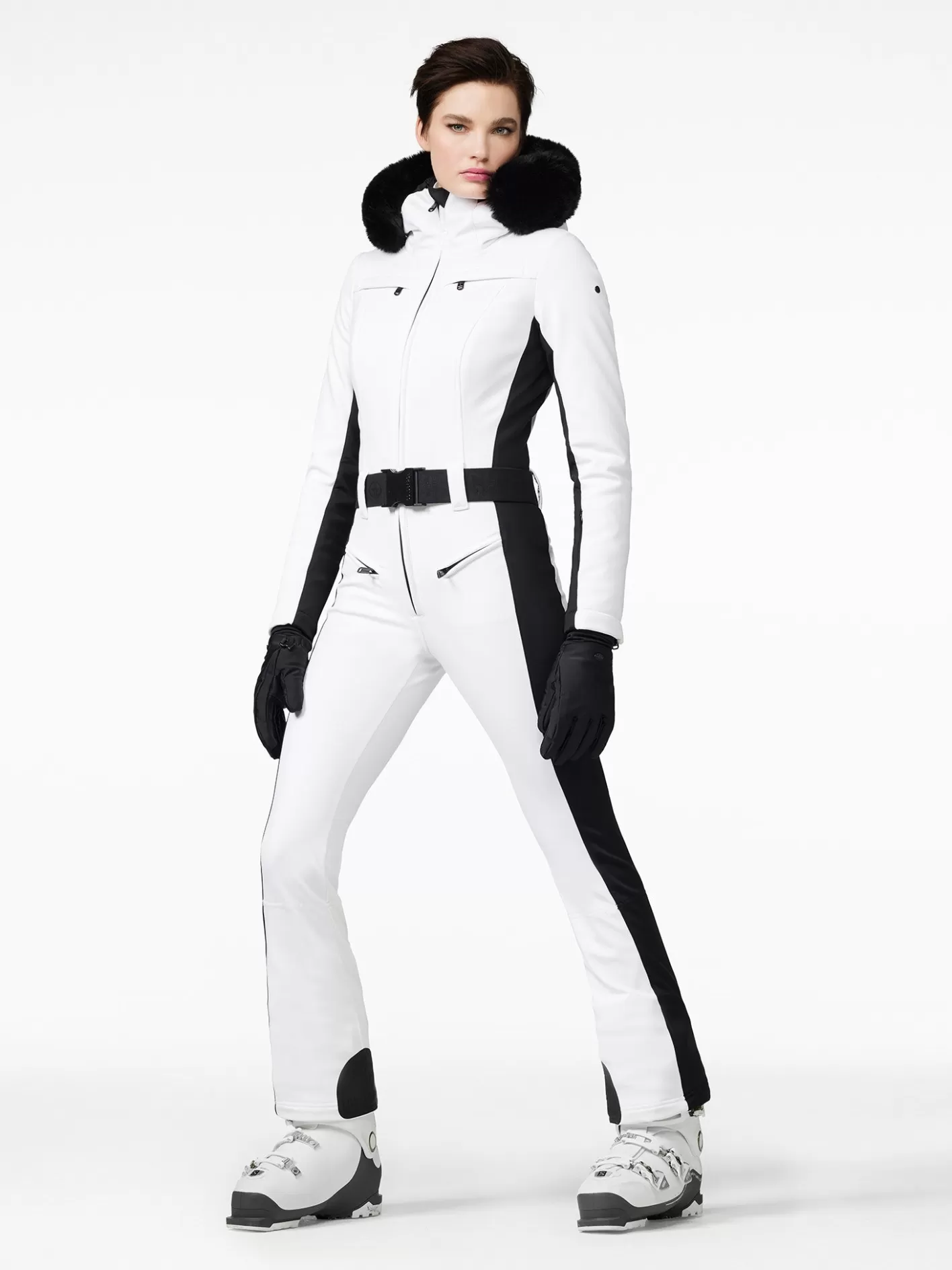 Goldbergh PARRY FAUX BORDER Ski Suit white Cheap
