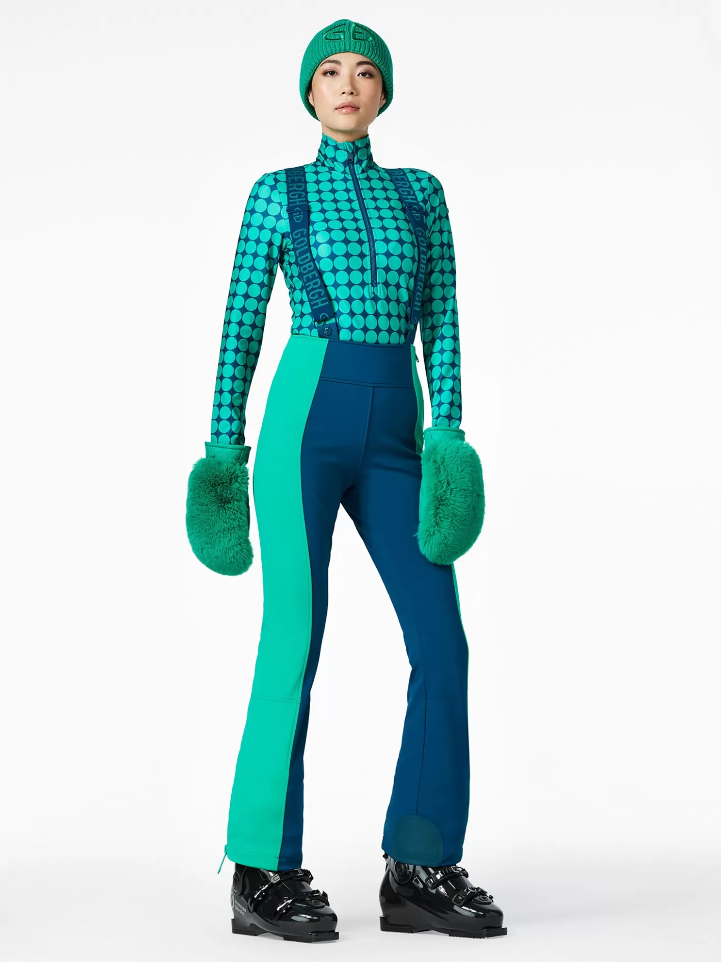 Goldbergh RETRO Ski Pants deep teal Cheap
