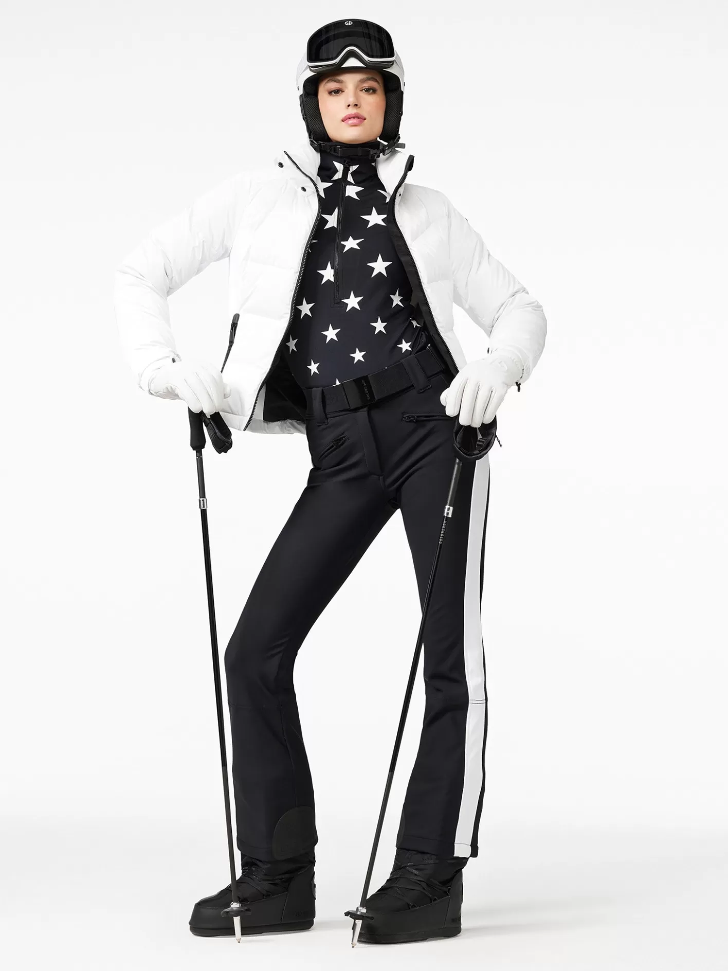 Goldbergh RUNNER Ski Pants black/white Flash Sale