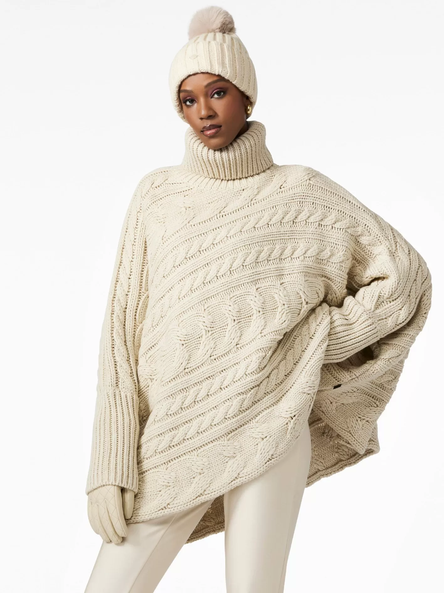 Goldbergh TWIST Oversize Knit Sweater champagne Outlet
