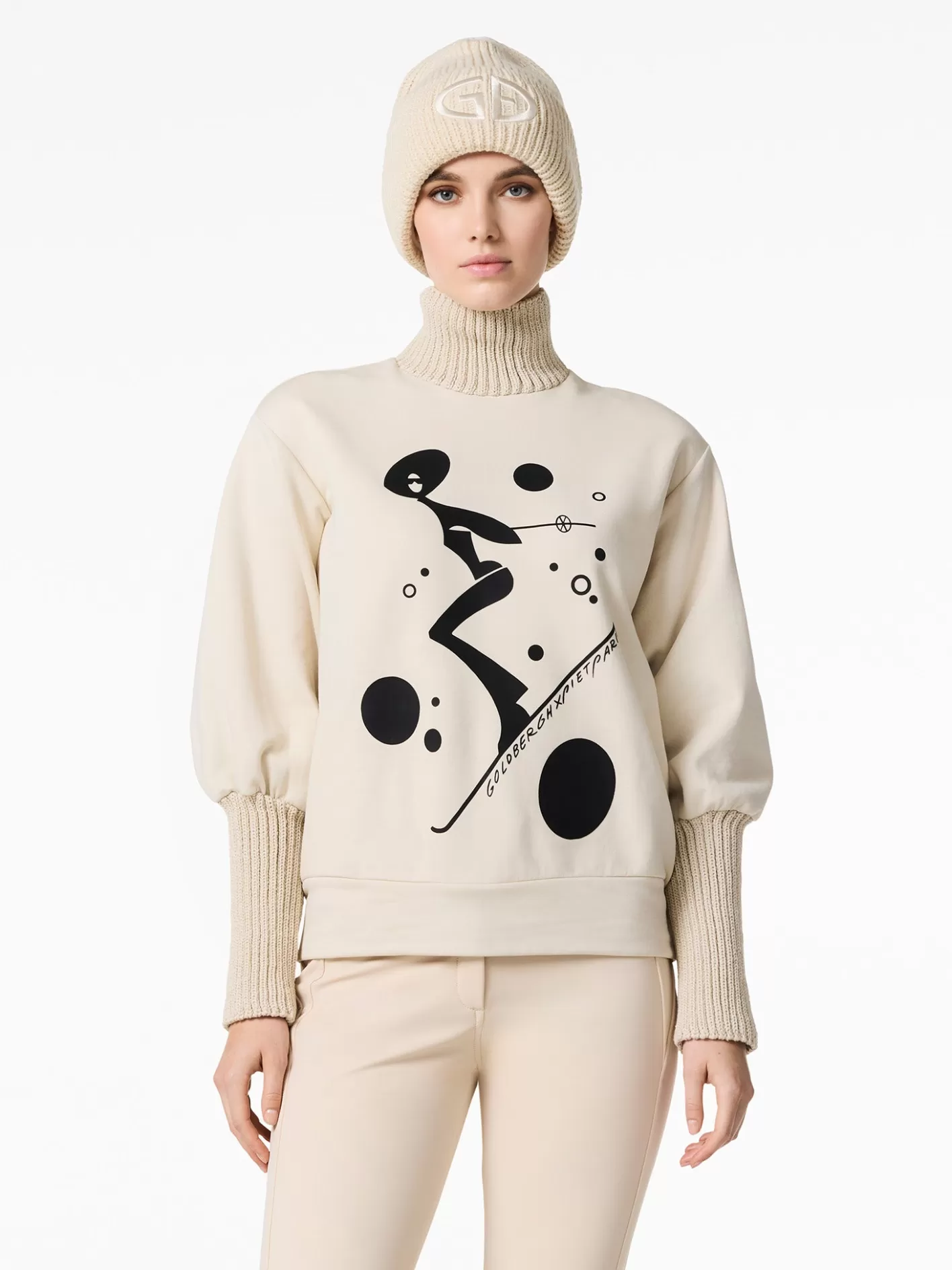 Goldbergh VOYAGE Turtle Neck Sweater champagne Fashion